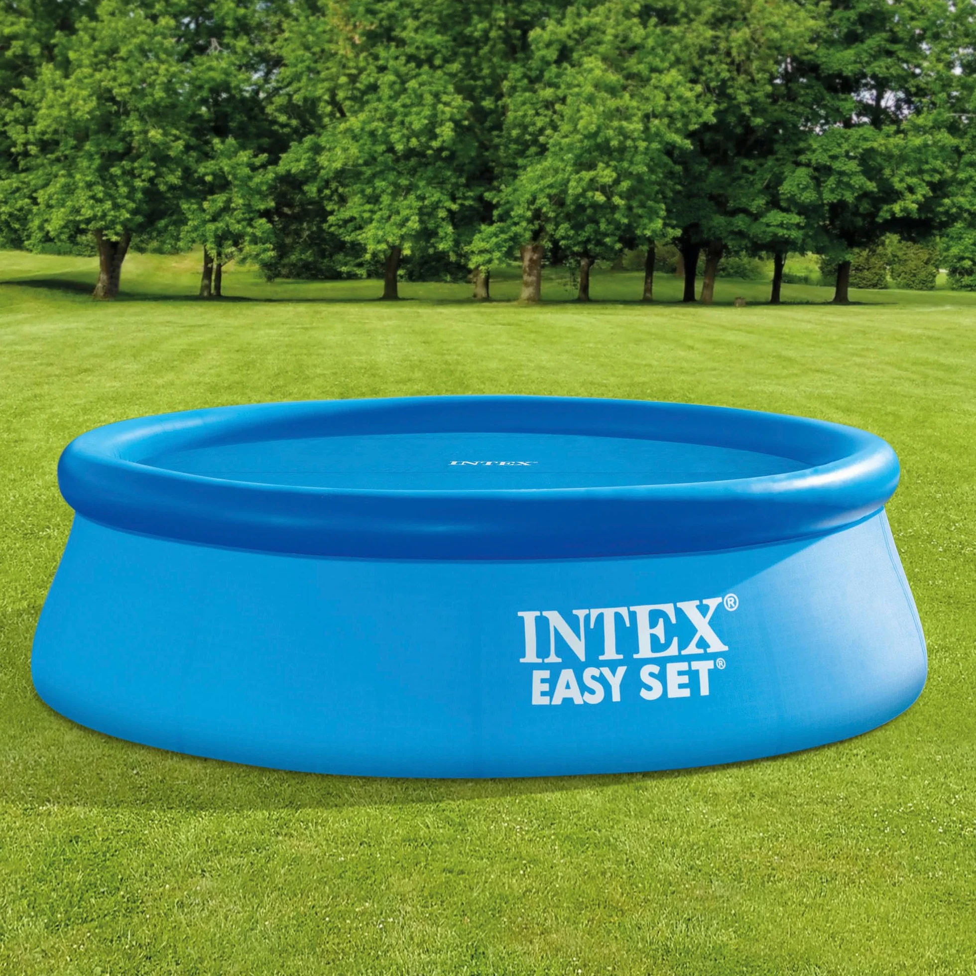 Intex Easy Set Frame Plandeka Solarna 366 cm Niebieski