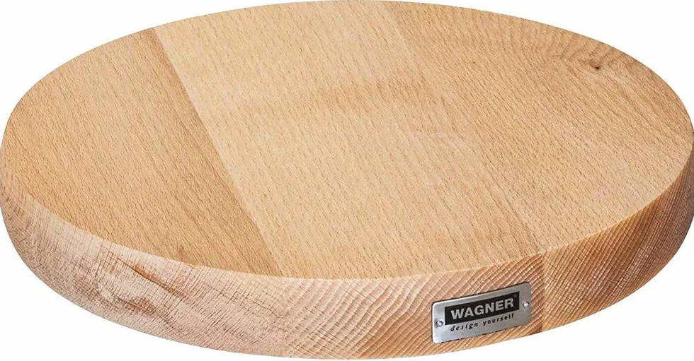 WAGNER wózek do roślin litych o średnicy 25 x 5 cm I wózek do sadzenia do użytku wewnętrznego, buk naturalny I wózek kwiatowy wykonany z litego drewna FSC® I drewniany wałek kubełkowy I nośność 100 kg I Wyprodukowano w UE - 20027101