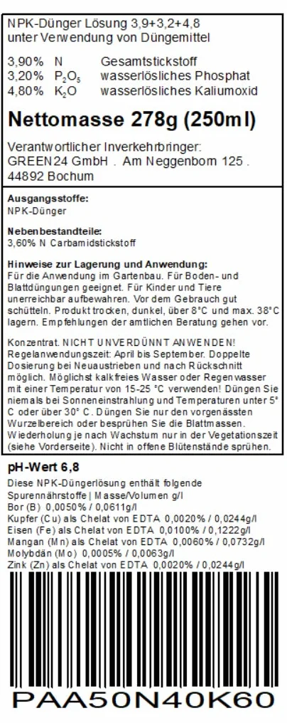 GREEN24 Nawóz Palmfarn Cycas, nawóz płynny premium z profesjonalnej linii