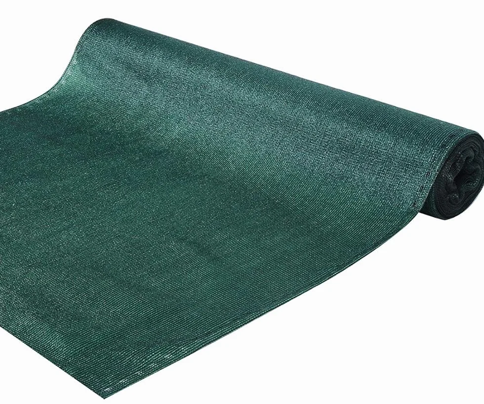 Siatka cieniująca maskująca 95% osłona na ogrodzenie ciemna zieleń UV (1,5x25m)