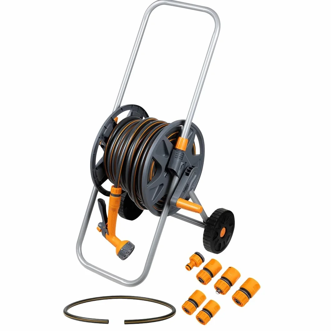 NEO TOOLS Mobilny system nawadniania ogrodu 30 m 1/2 cala wąż ogrodowy PCW