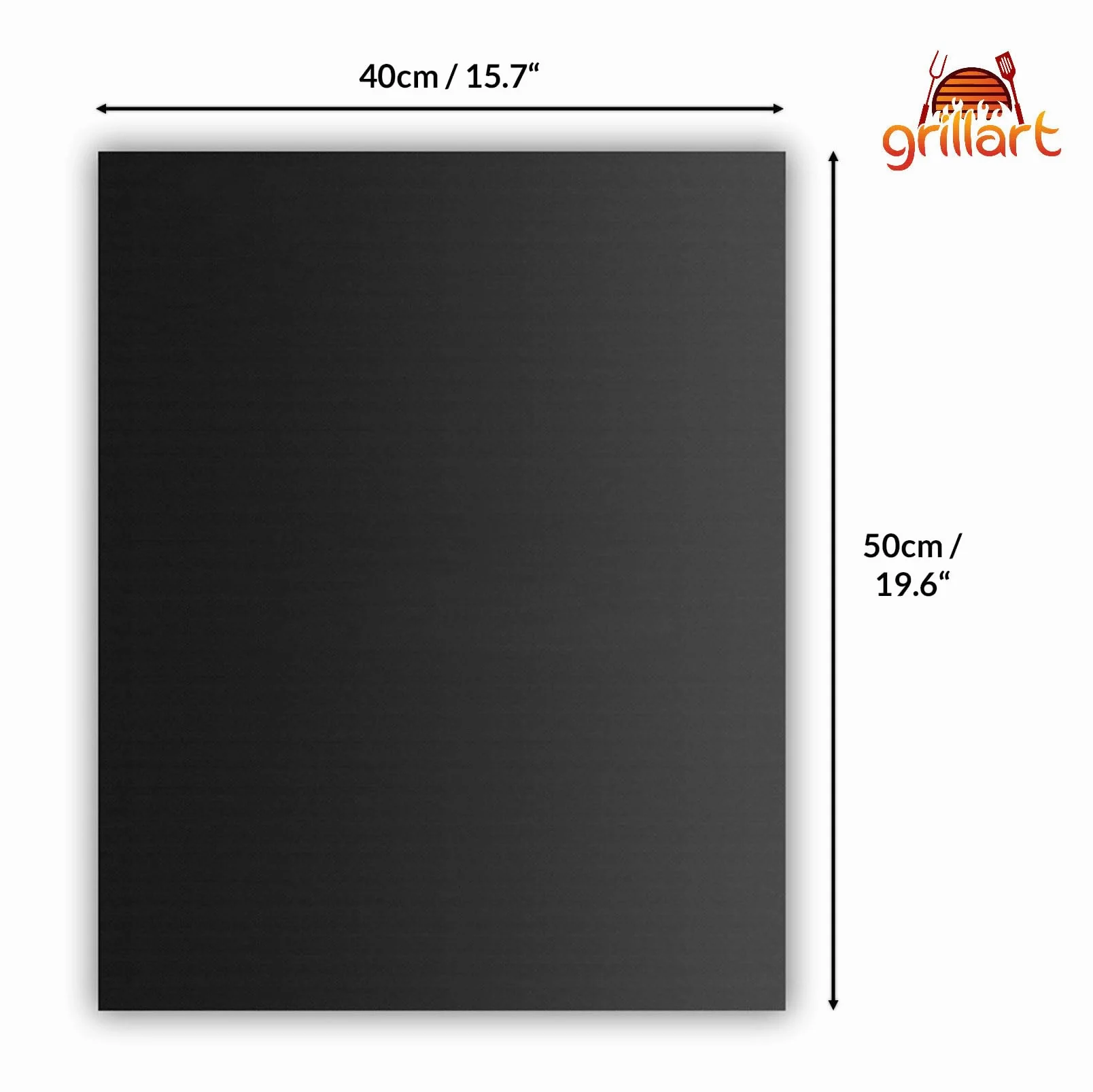 grillart® Zestaw 4 mat do grilla premium BBQ – wysokiej jakości maty do grilla gazowego z powłoką zapobiegającą przywieraniu – nadają się również jako mata do pieczenia – bardzo duże i grube, dlatego