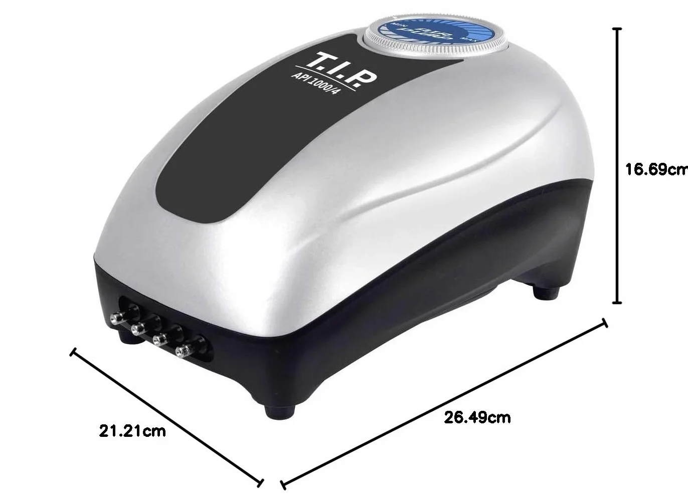 T.I.P. Zestaw napowietrzający do stawu API 1000/4, pompa 450–900 l/h, ochrona przed lodem