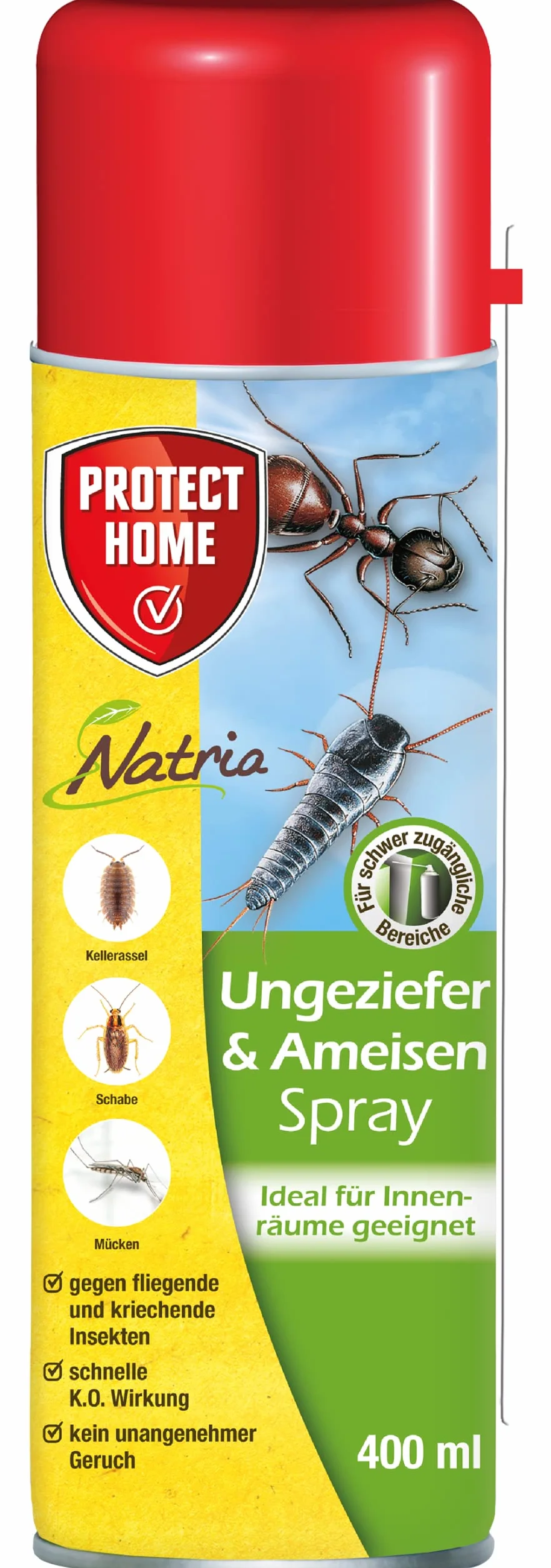 PROTECT HOME Natria spray przeciw owadom pełzającym i latającym owadom, puszka sprayu 400 ml
