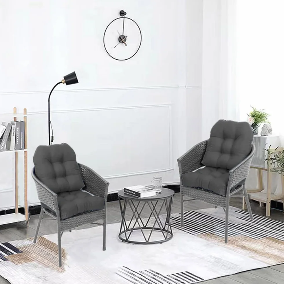 Poduszki do siedzenia na zewnątrz 18,9" x 18,9" wymienne w kształcie litery U Dark Grey