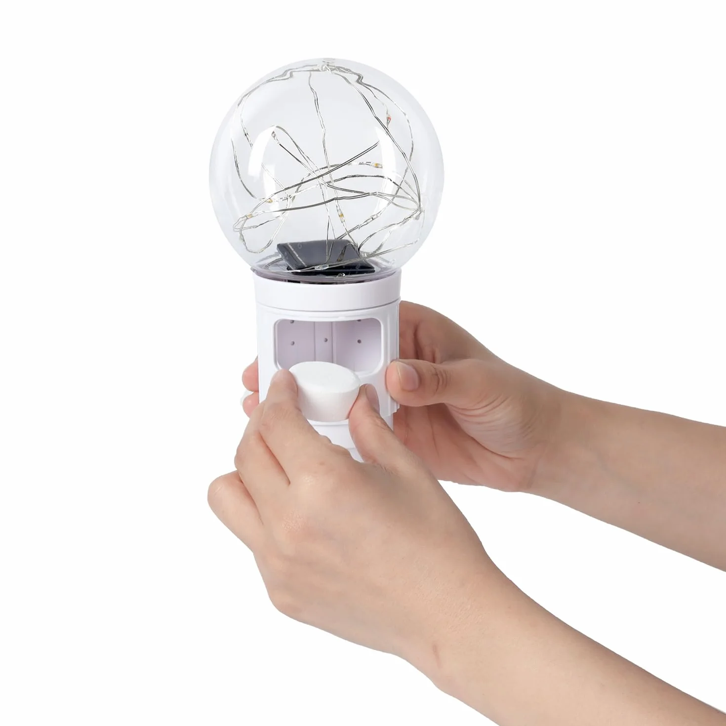 Pływająca Lampa Solarna LED z Dozownikiem Tabletek Chloru Do Basenu, IP68, 6–8h Świecenia, Automatyczne Ładowanie