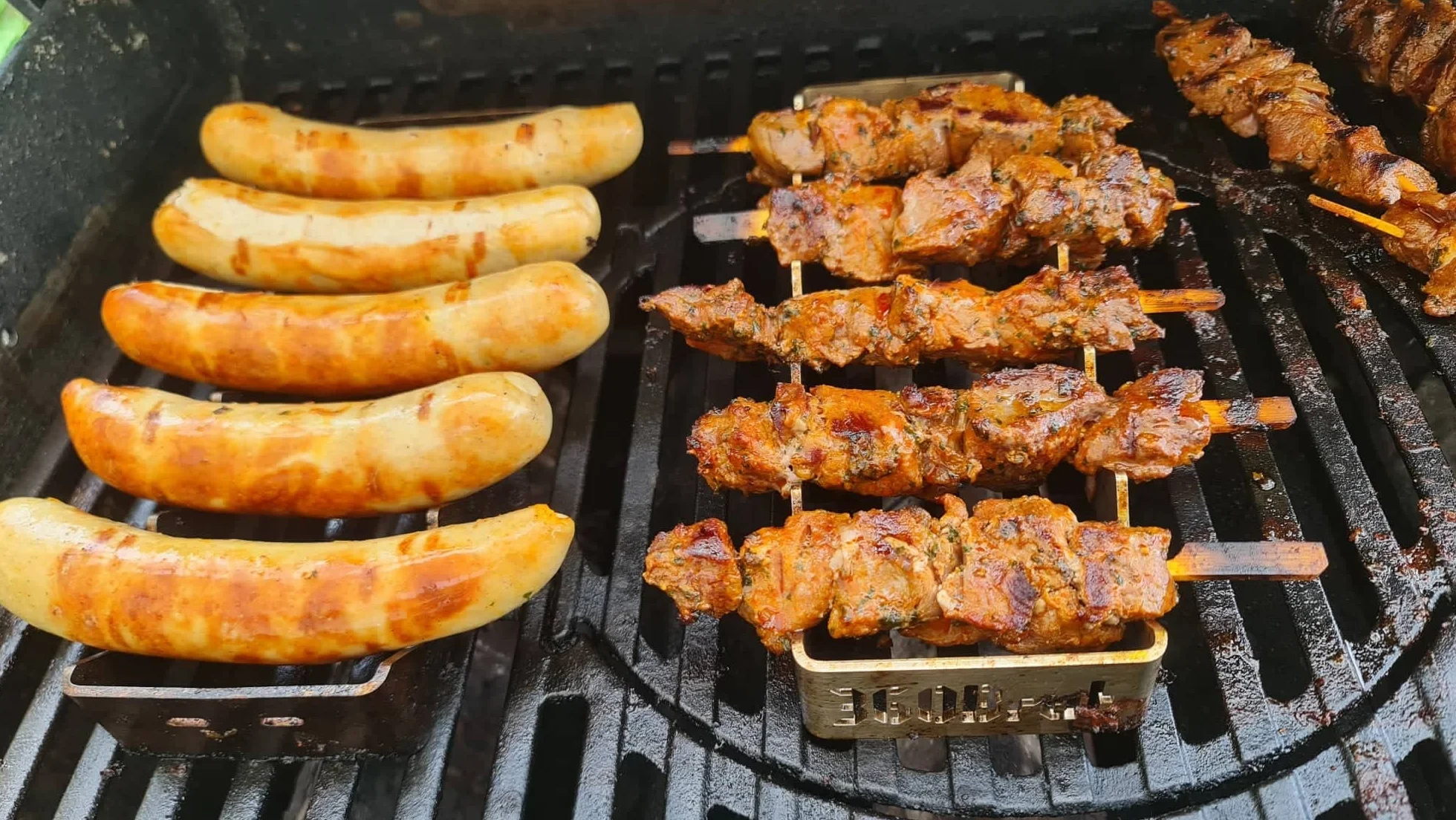 Uchwyt do pieczenia 5.9 stojak na kiełbaski, stal nierdzewna, 3 mm, stelaż do grilla