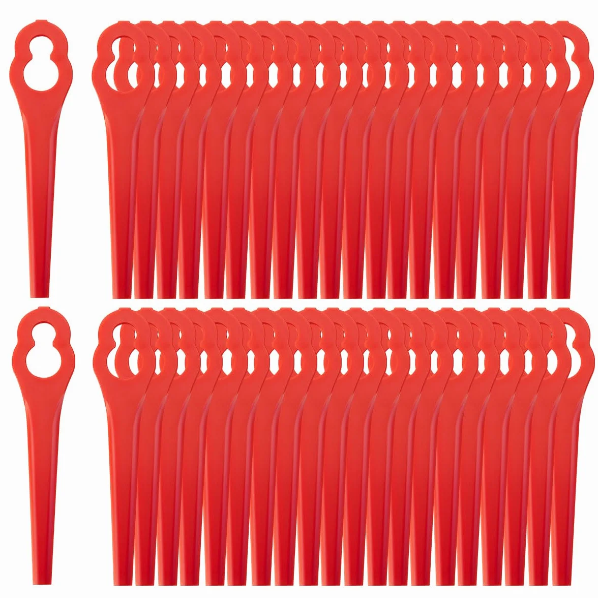 Noże zapasowe kompatybilne z Einhell FRT18A FRT18A1 FRT20A1 BG-CT 18 Li RG-CT 18 Li GE-CT 18 Li GC-RT 18 Li 100 sztuk