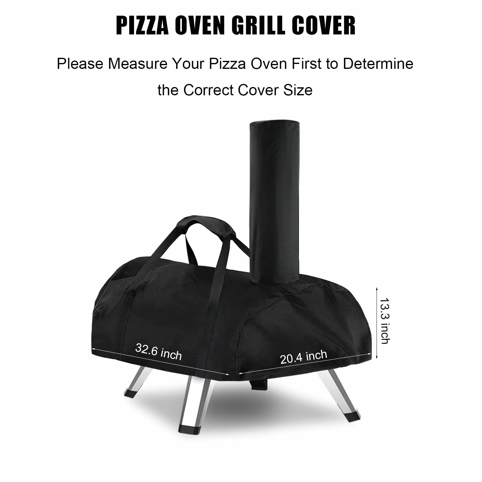 Torba do Przenoszenia dla Ooni Karu 16 Piec do Pizzy, Trwala Wodoodporna Wielopaliwowy Pokrywa Pieca do Pizzy na Zewnatrz Kompatybilna z Ooni Karu 16 Pizza Oven (Czarny)