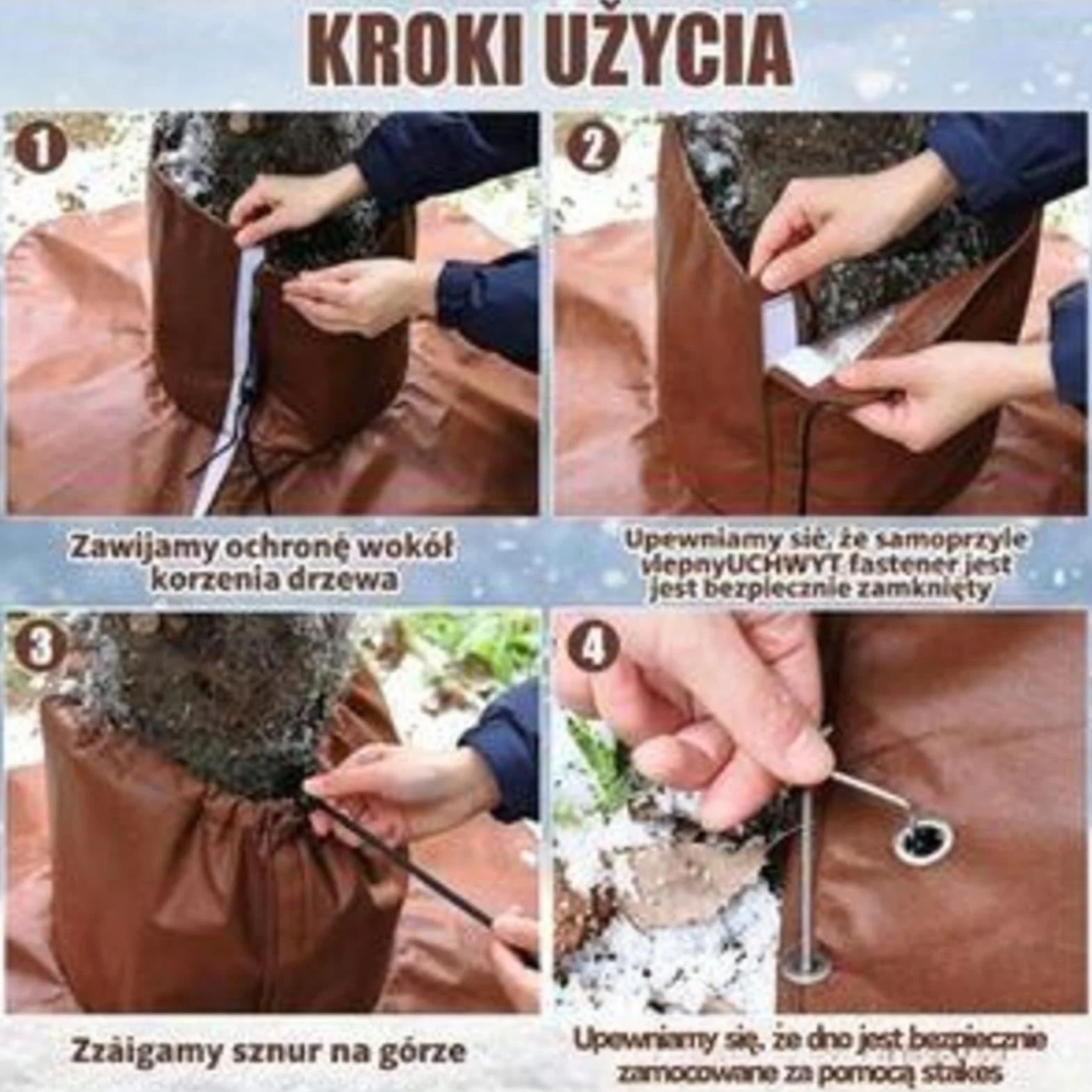 Osłony Korzeni Palm, 3-warstwowe Osłony Korzeni Drzew z Kołkami Mocującymi, Pledy Ogrodowe Na Zimę Ochronne Do Ogród Trawnik Rabat Plac Zabaw