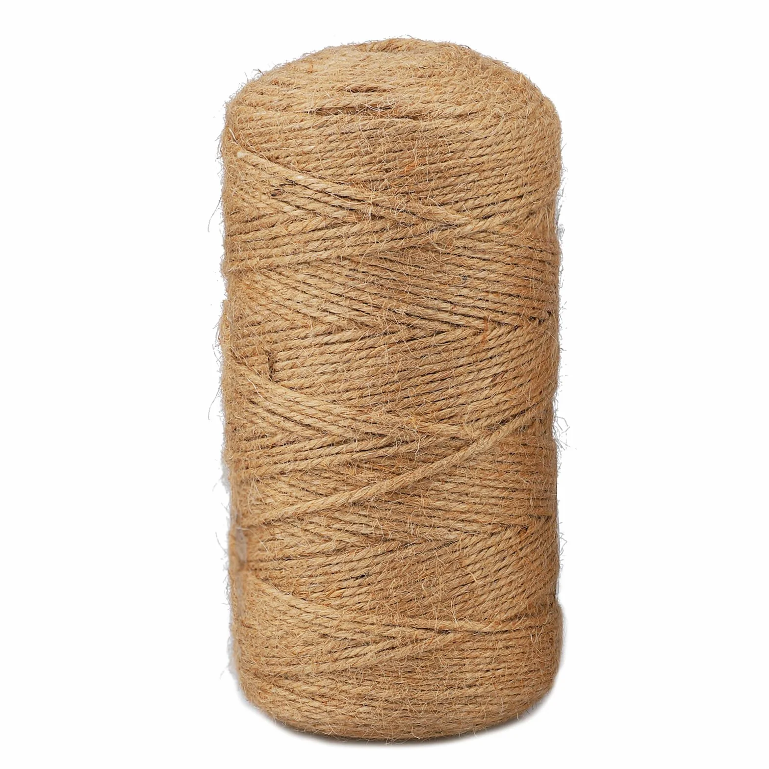 300 m × 2 mm sznurek jutowy, sznurek dekoracyjny, wykonany z włókna naturalnego, jego odporność na rozdarcie sprawia, że idealnie nadaje się do dekoracji ogrodu i pakowania dekoracyjnego