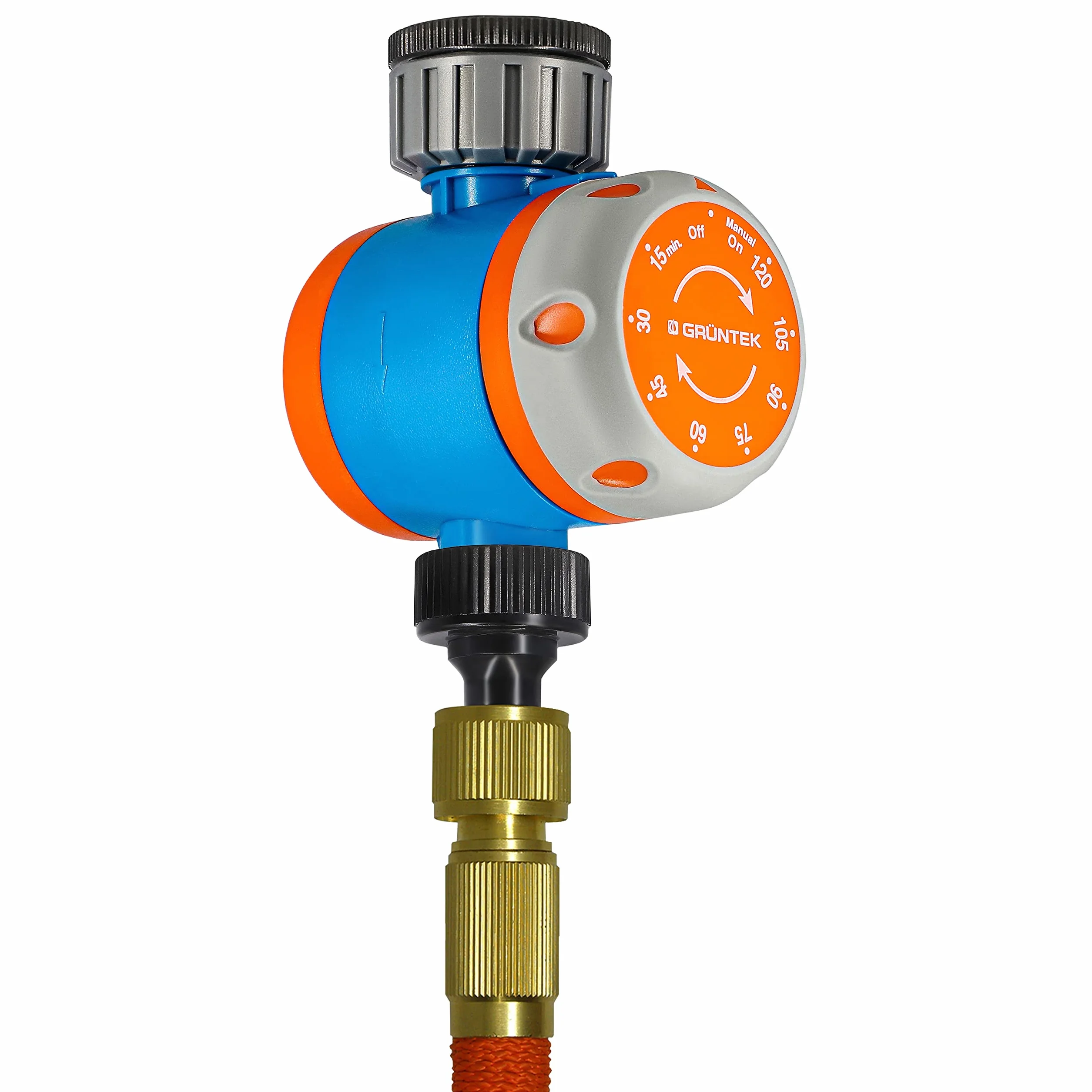 GRÜNTEK Mechaniczny timer wody do kranu, 15-120 min automatyczne nawadnianie