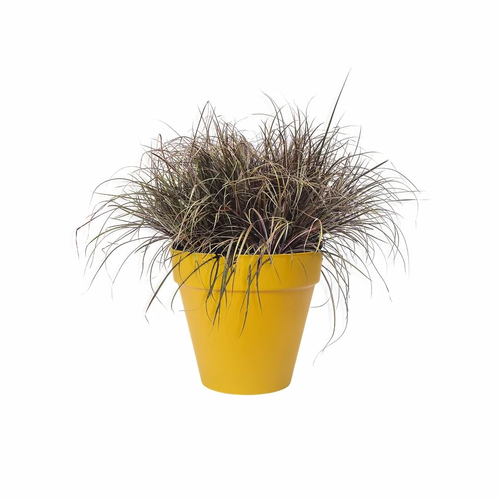 Elho Loft Urban Round 20 doniczka na zewnątrz Ø 19.3 x H 17.5 cm żółty ochra