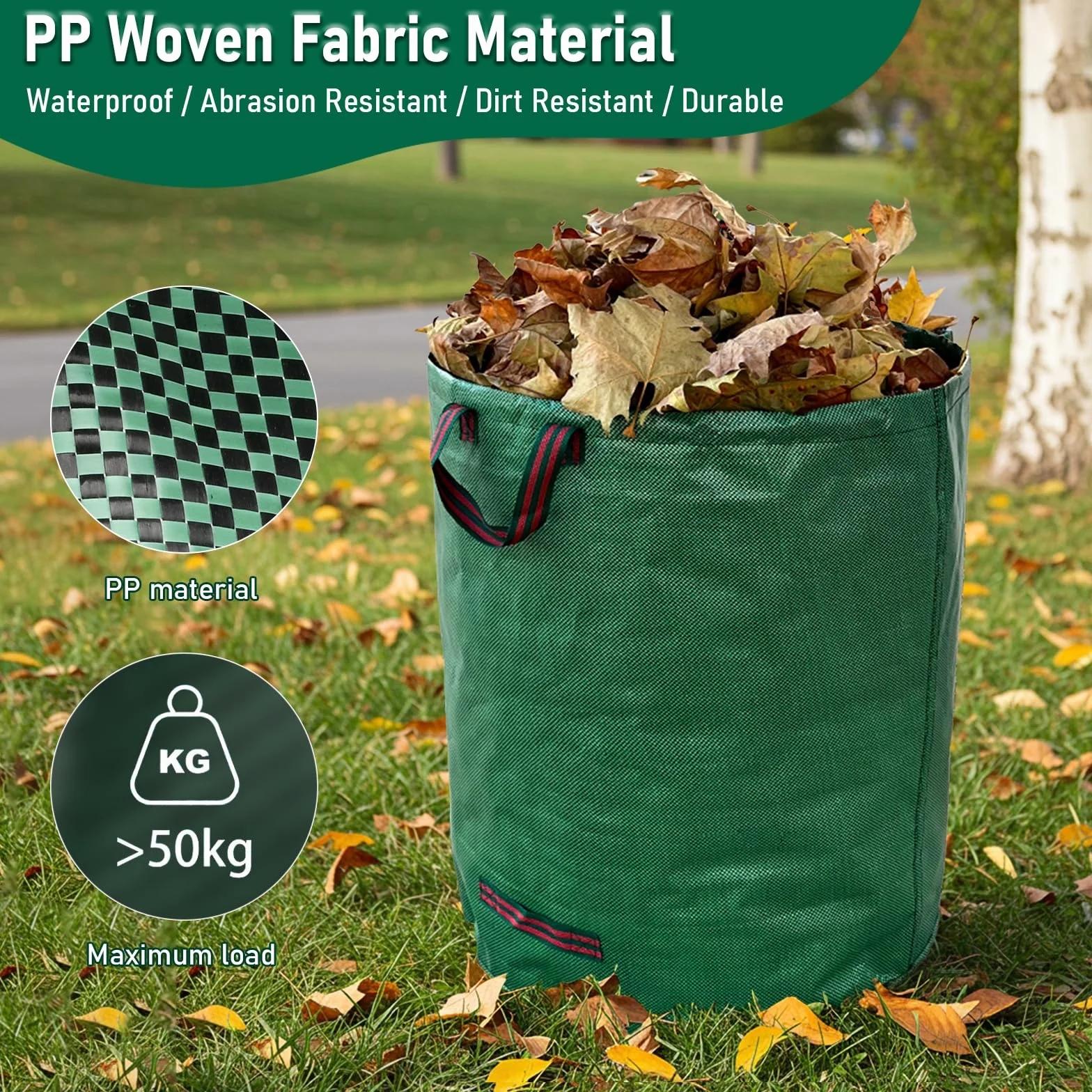 Worek ogrodowy na odpady ogrodowe, 3 x 272 l