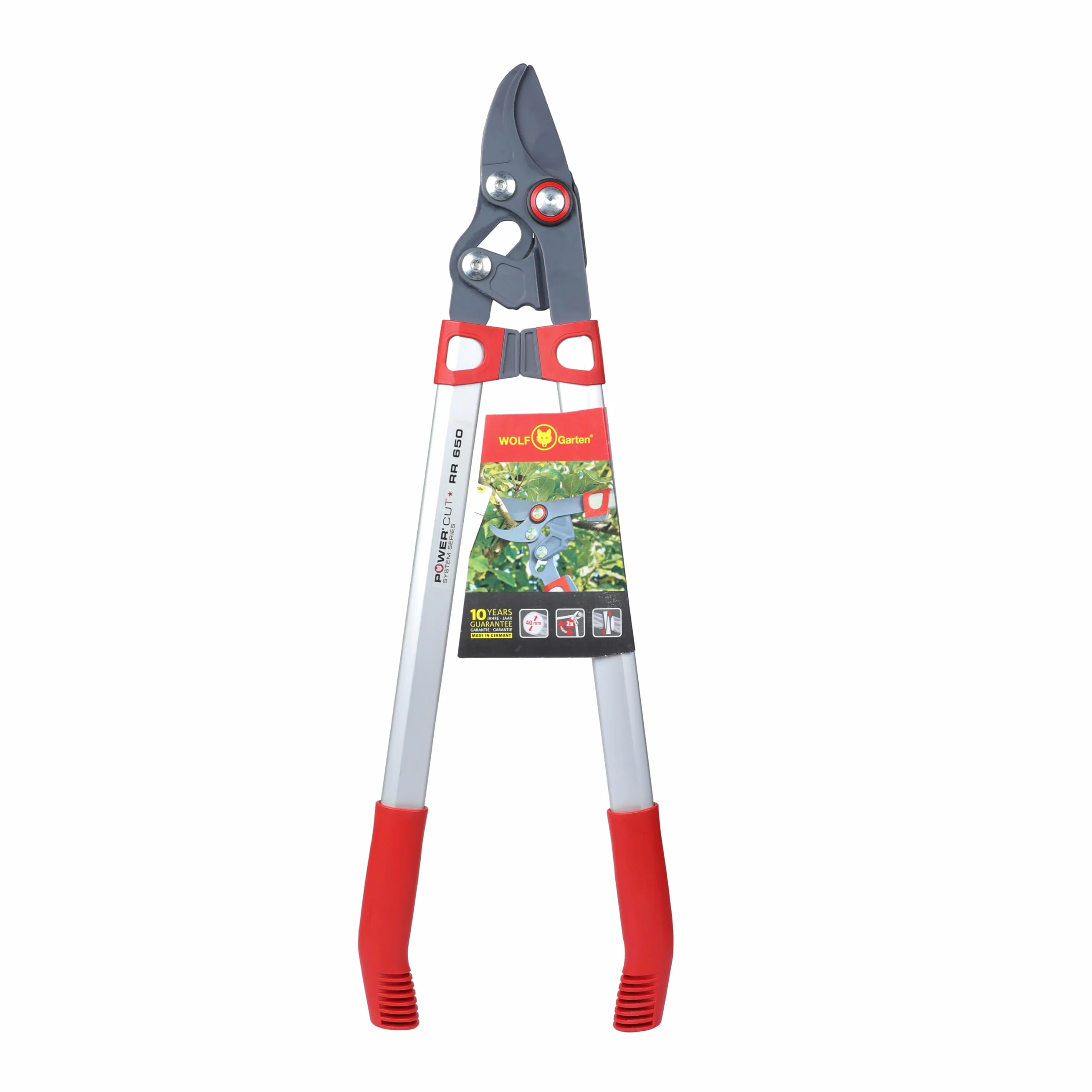 Wolf-Garten RR650 Power Cut Bypass Loppers, czerwony, 40 mm