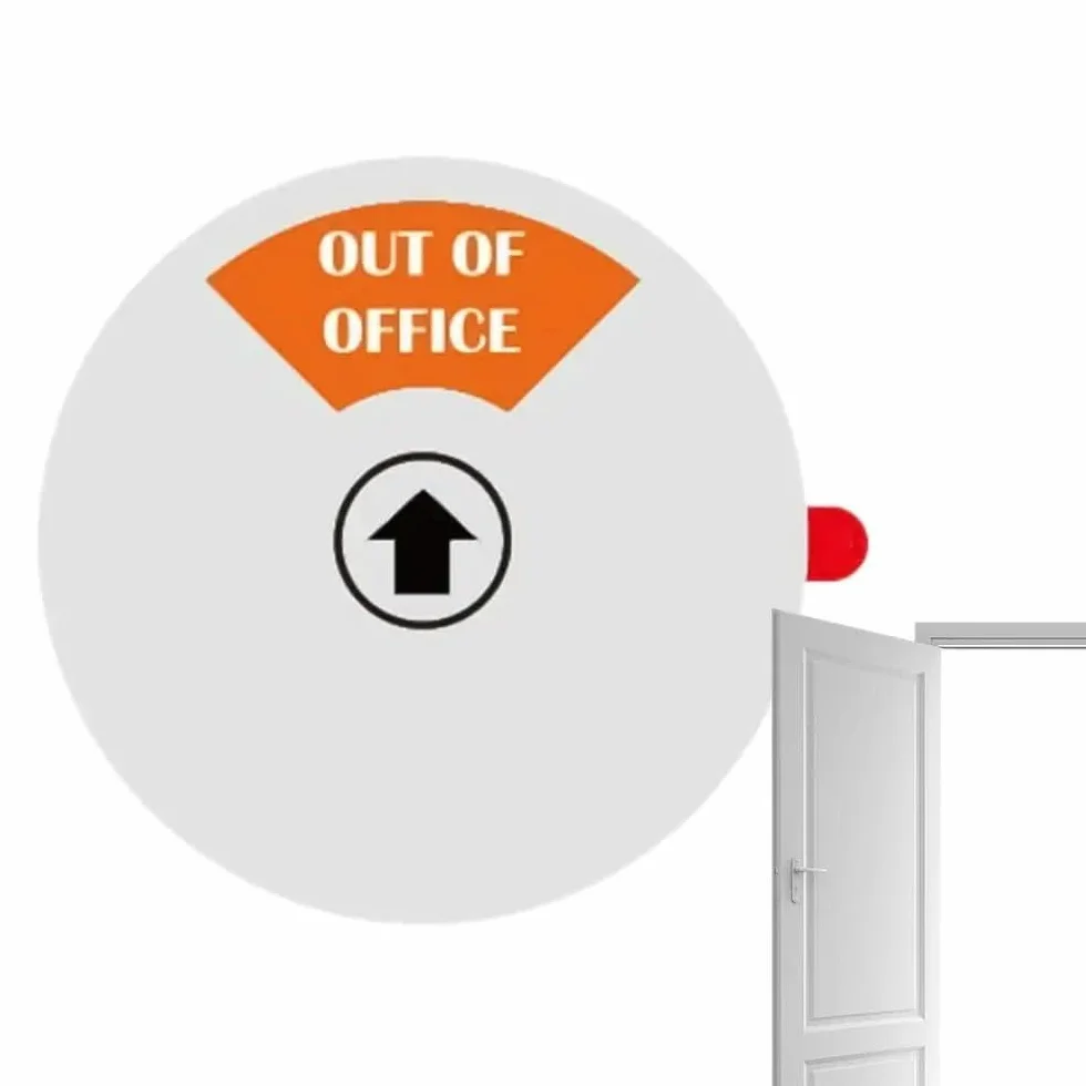 Do Not Disturb Door Sign 12.7cm Acrylic Privacy Hanger with 4 States Busy Meeting Sign White
