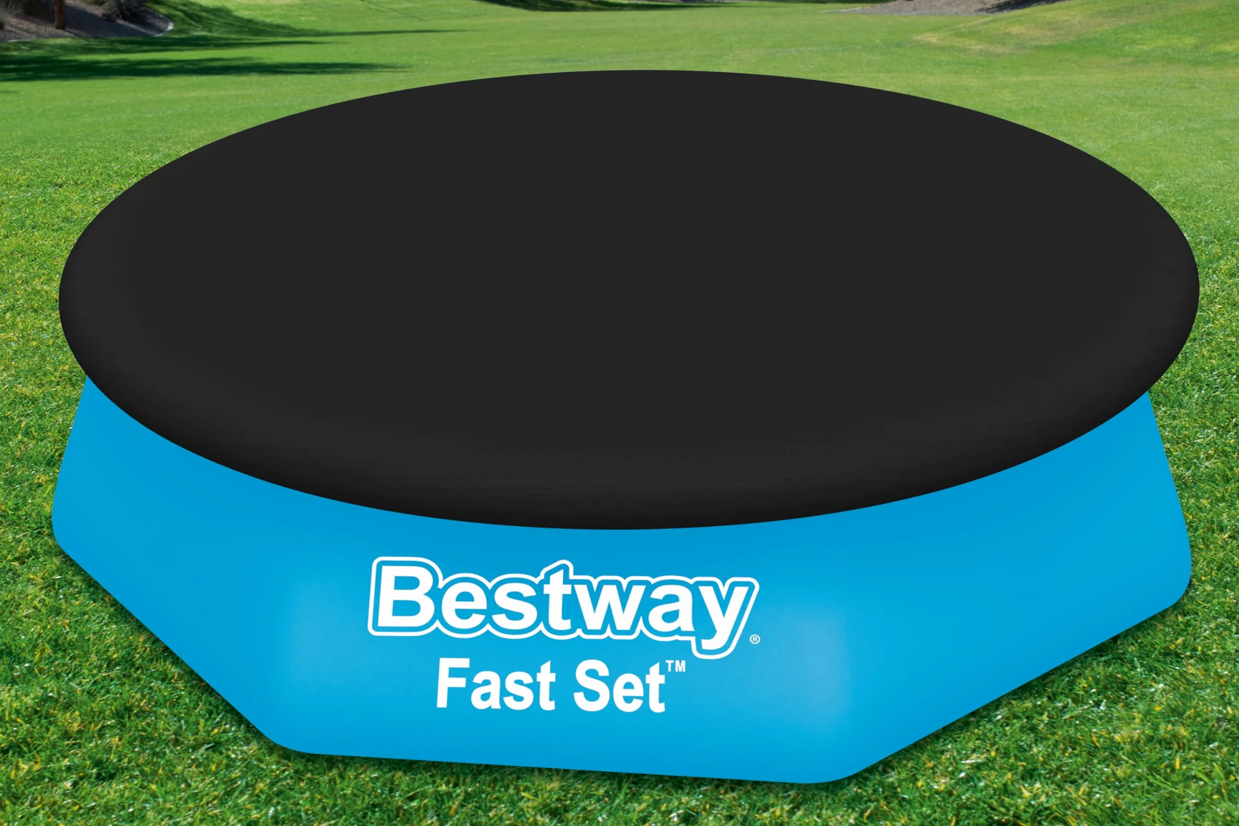 Bestway Pokrowiec na Basen Okrągły 2,44 m 8 Czarny