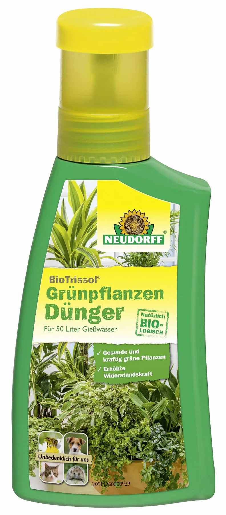 Neudorff BioTrissol nawóz do roślin zielonych zapewnia szybki wzrost, zapewnia zdrowe i mocne rośliny zielone, 250 ml