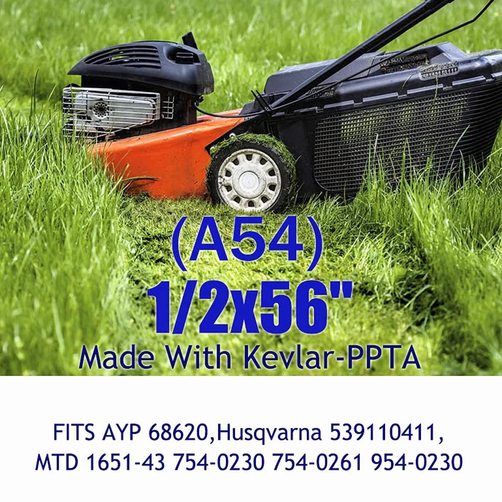 Zapasowy pasek do kosiarki 0,5 x 56 cali kevlar A54 A/YP 68620 H/usqvarna 539110411 M/TD 1651-43