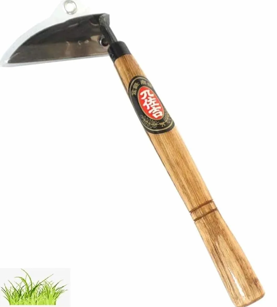 Japońska motyka do chwastów jest idealna do pielenia i uprawy. Długość: 32 cm