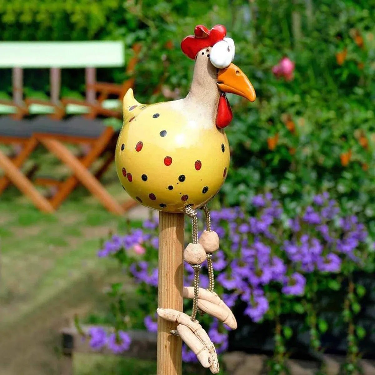 Dekoracja ogrodowa z żywicy, dekoracja z żywicy, ornament, ręcznie wykonana, dekoracyjna figurka dla kur, podwórka, dekoracja, prezent, figurka zwierzęcia, gospodarstwo, ogród, do domu, na