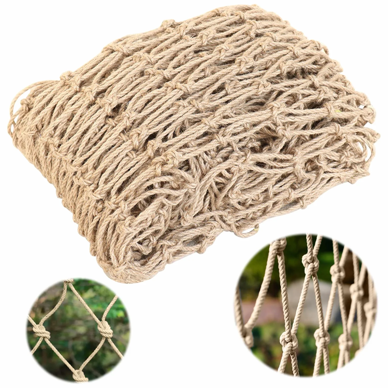 Siatka podtrzymująca rośliny, 2 m x 5 m, siatka na rośliny pnące, siatka jutowa do pnących roślin, naturalna kompostowalna do ogrodu jutowego, biodegradowalna