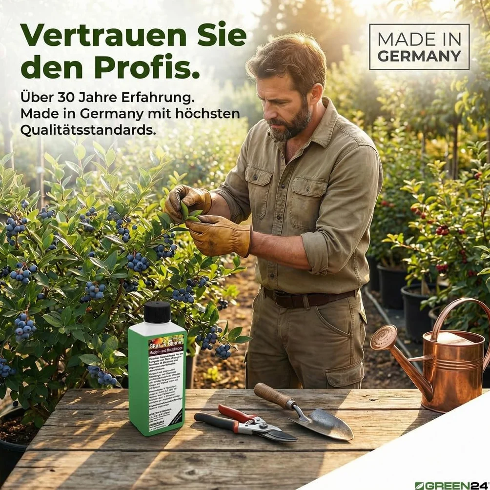 GREEN24 Nawóz do drzew owocowych - specjalistyczny nawóz do drzew owocowych i jagód maliny, gruszy, wiśni, śliwki, borówek, porzeczek NPK 250ml koncentrat