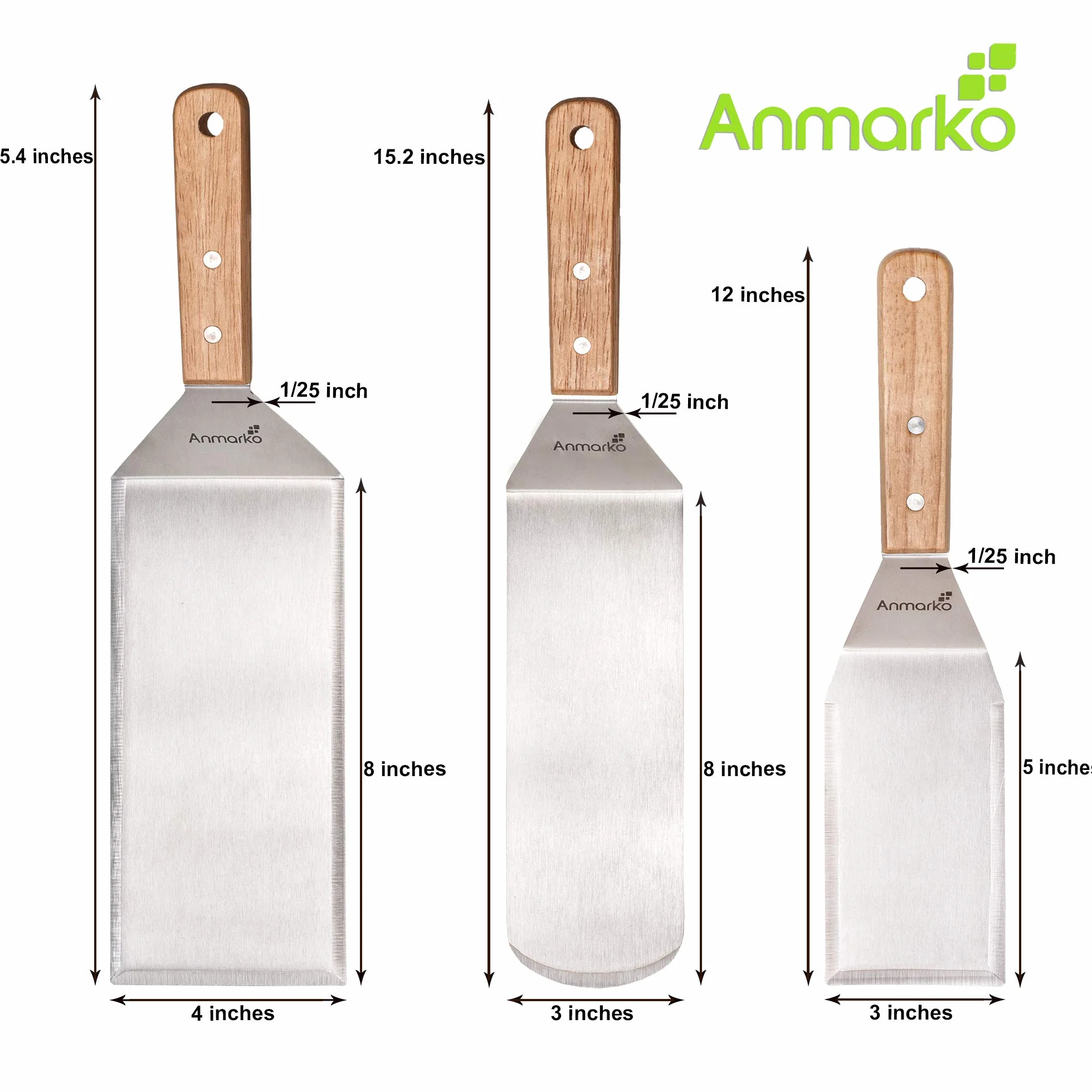 Zestaw metalowych szpatułek ze stali nierdzewnej Hamburger Turner Griddle Flipper skrobak do grilla grill płaski blat