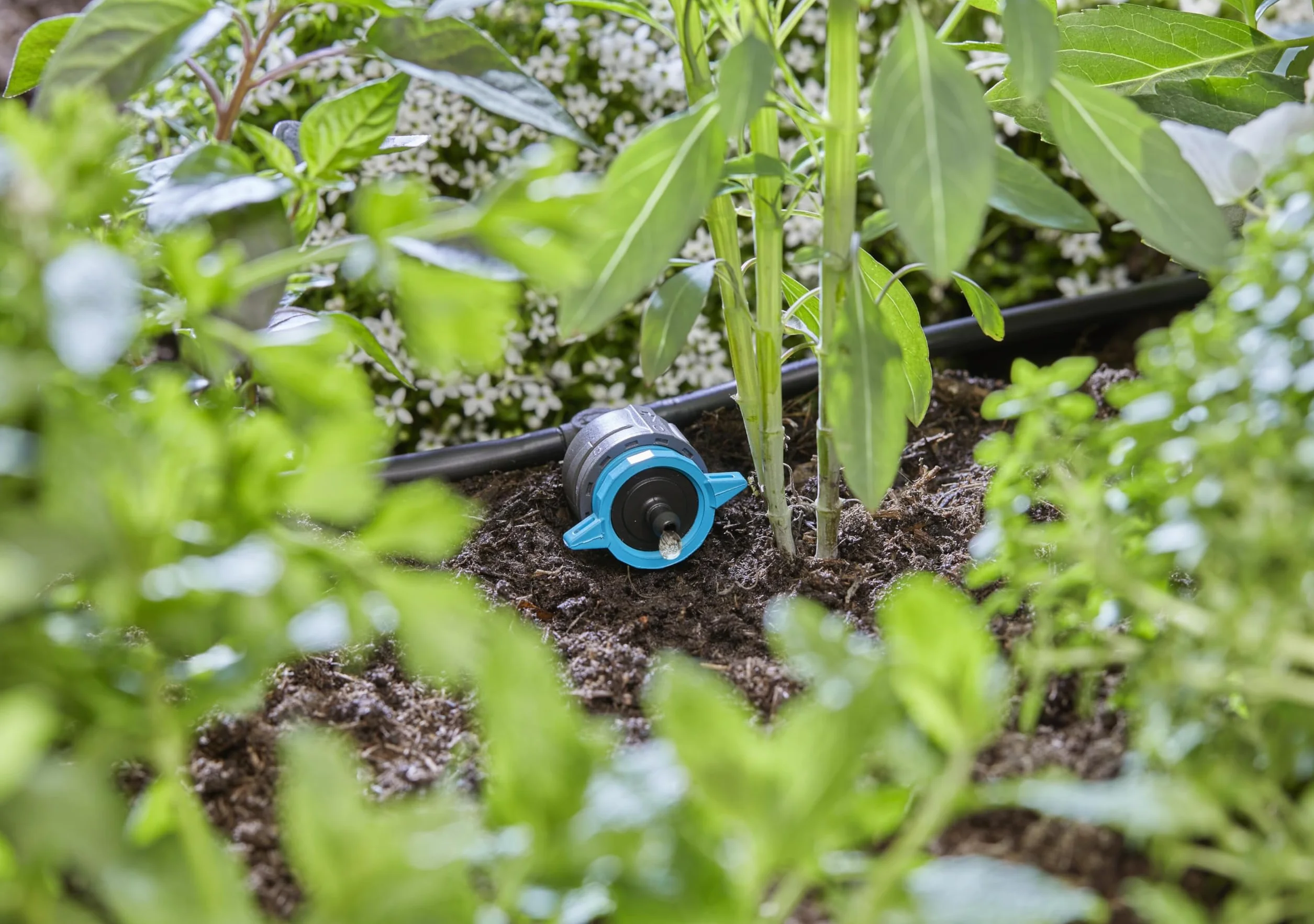 Gardena Micro-Drip regulowany kroplownik rzędowy 1-8 l/h, regulacja ciśnienia 13314-20