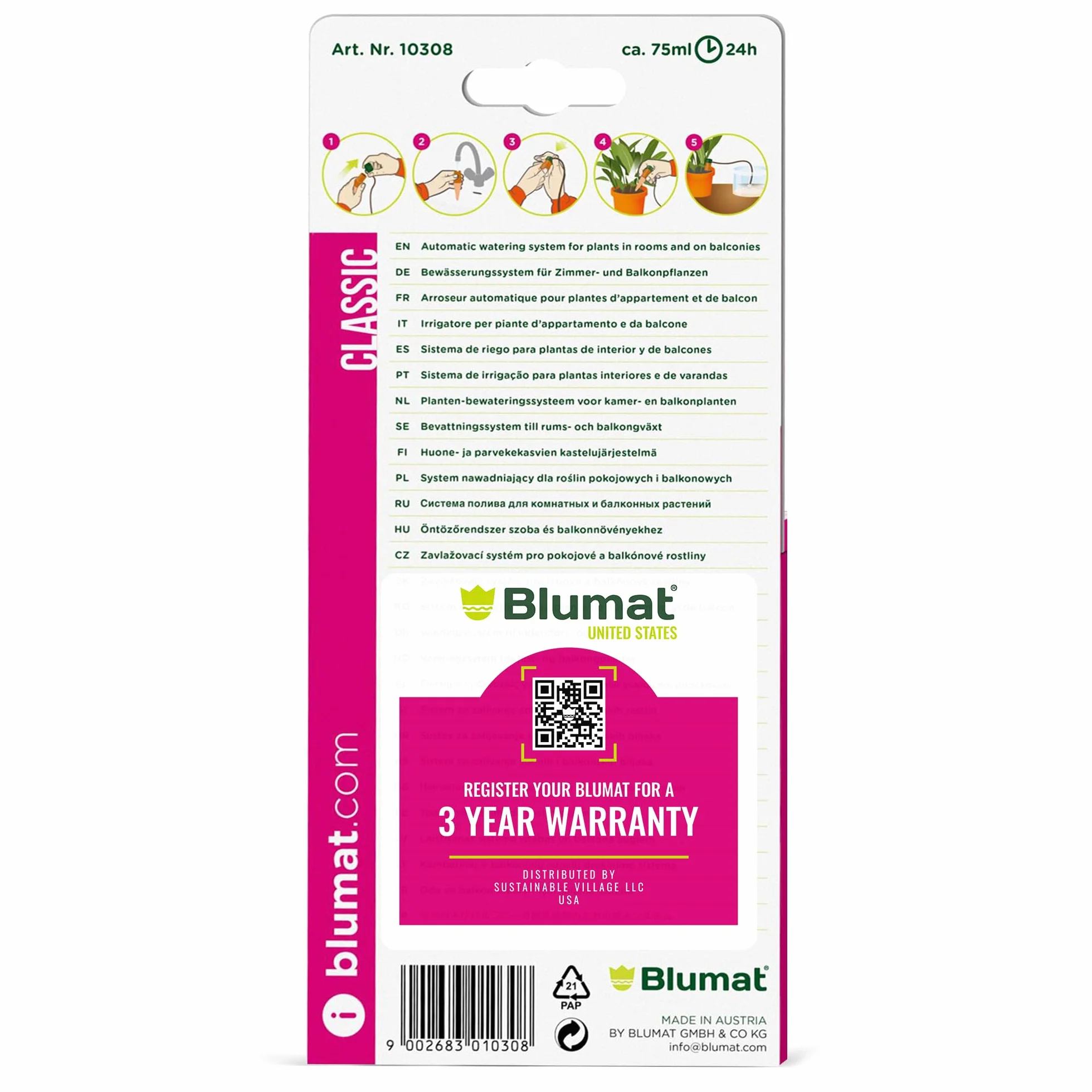 Blumat Classic system nawadniania, 3 szt.