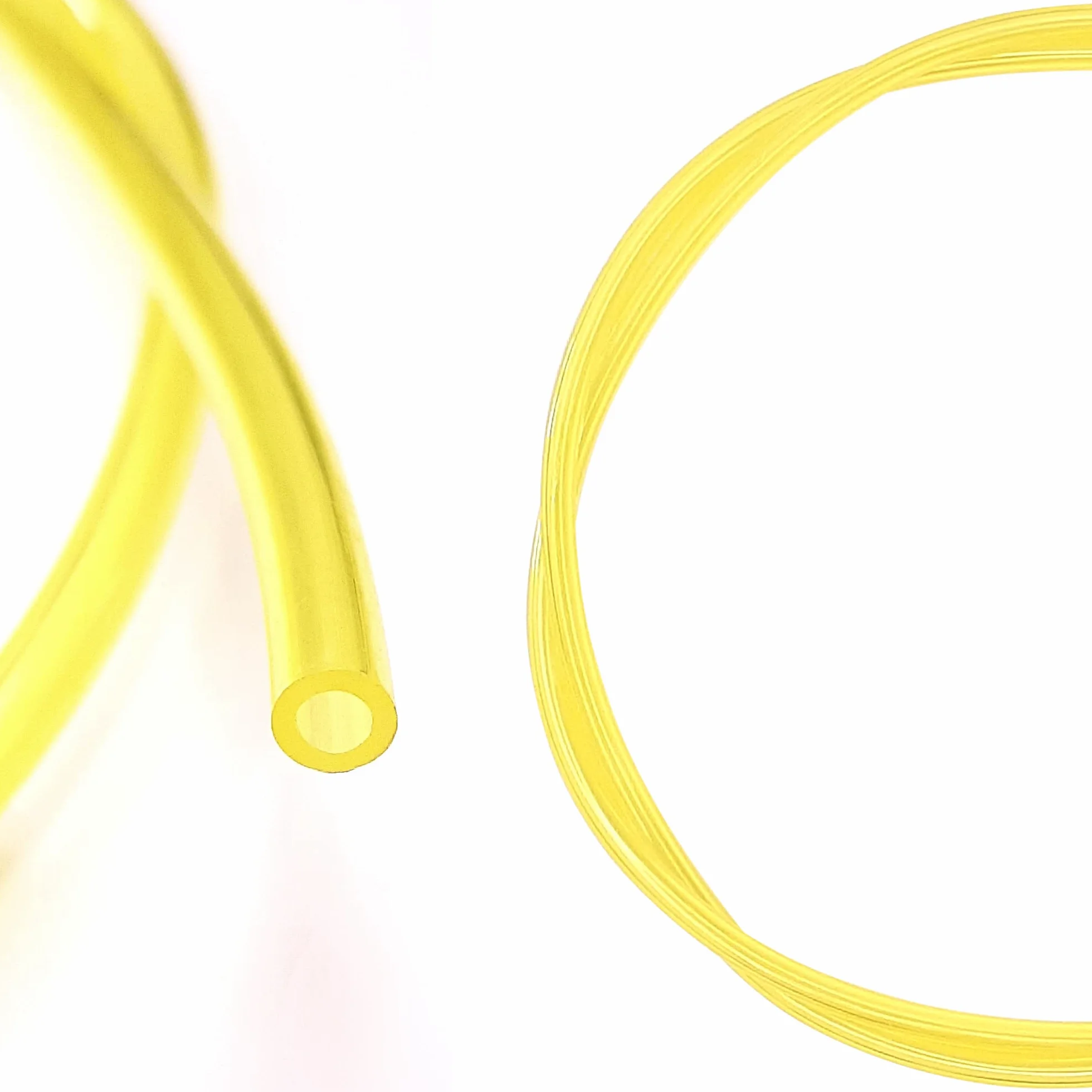 cyclingcolors 3x Rurka paliwowa 2mm + 2,5mm + 3mm Żółty Przezroczysty Wąż Benzynowy Kosiarka do trawnika MOTOCULTOR Piła łańcuchowa