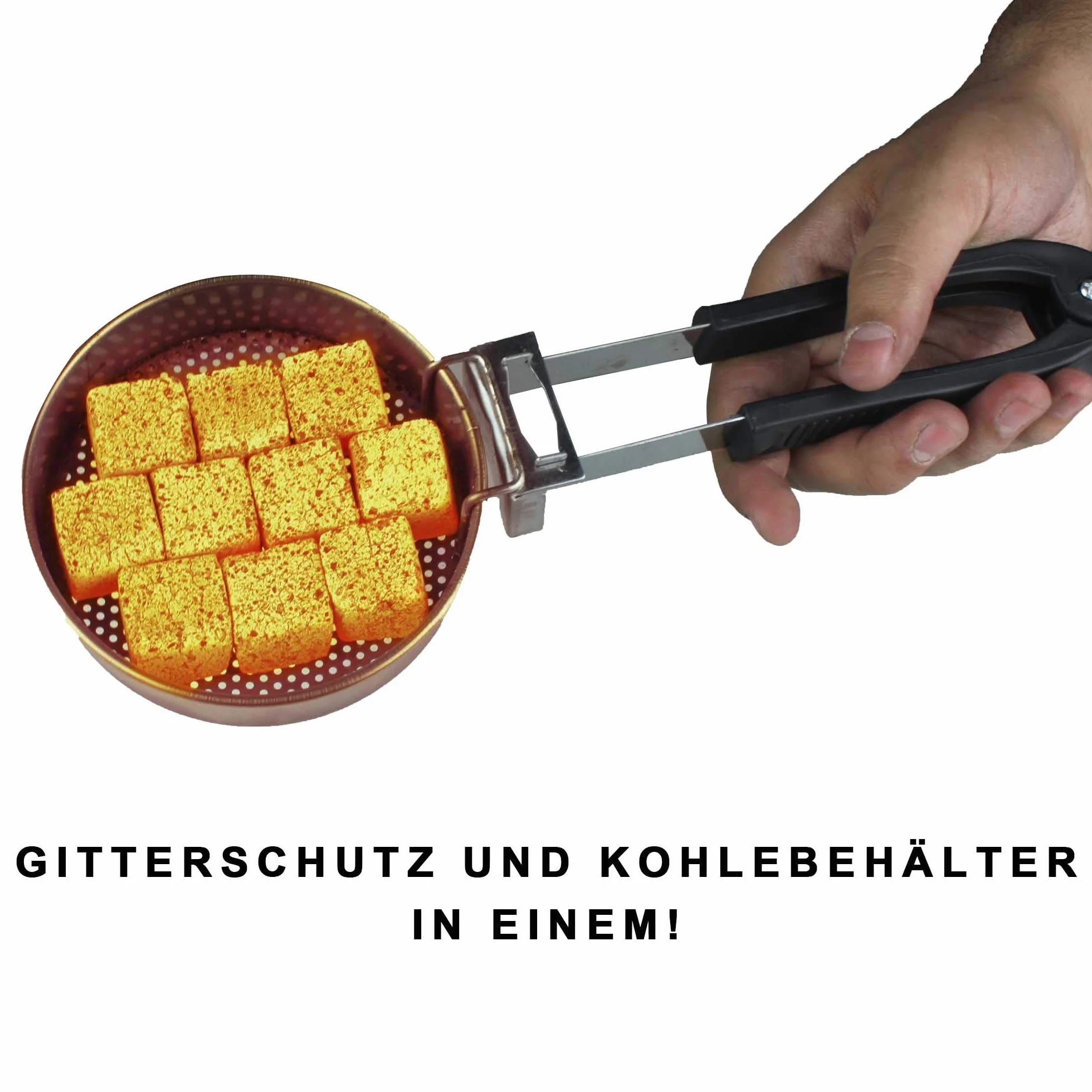 Elektryczna zapalarka do węgielków z jacuzzi, mała zapalarka do grilla, grill węglowy, mini piec na węgiel z uchwytem, ochrona kratki, 600 W, błyskawiczna szybka, gotowy węgiel poniżej 8 minut