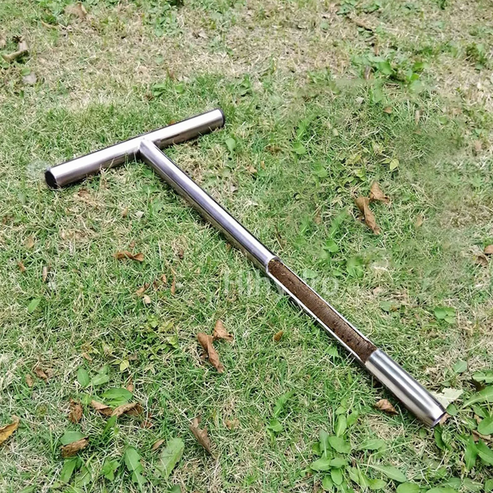Sonda do próbkowania gleby ze stali nierdzewnej 304, uchwyt T, 30 cm