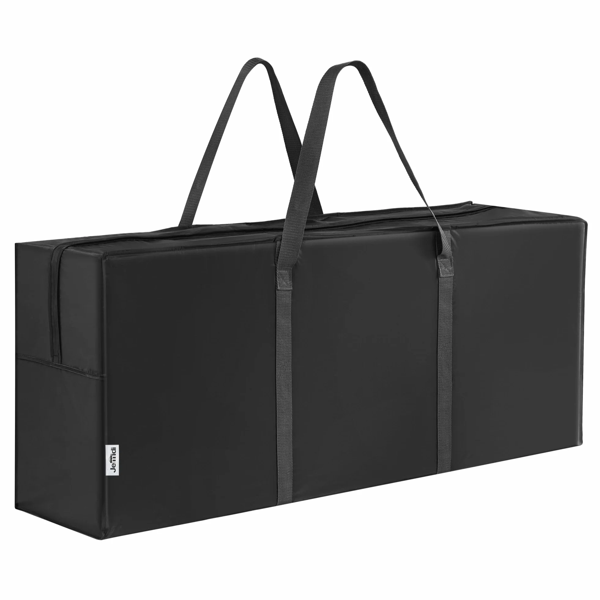JEMIDI Torba do przechowywania poduszek ogrodowych 125 x 30 x 50 cm Czarna