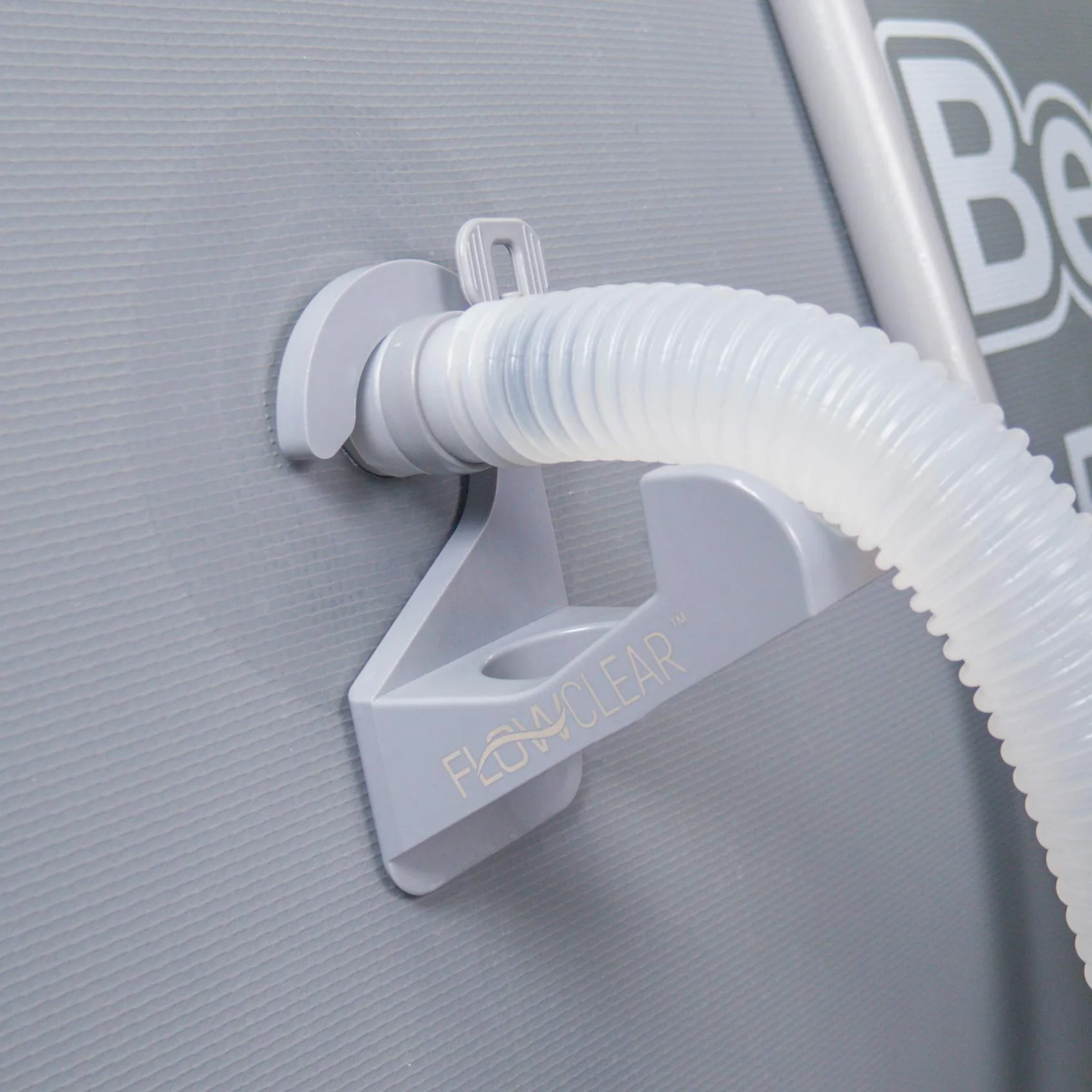 Bestway Flowclear, kopolimer akrylonitrylo-butadienowo-styrenowy (ABS) 2 sztuki wsporników węża do basenów z przyłączami 32 mm