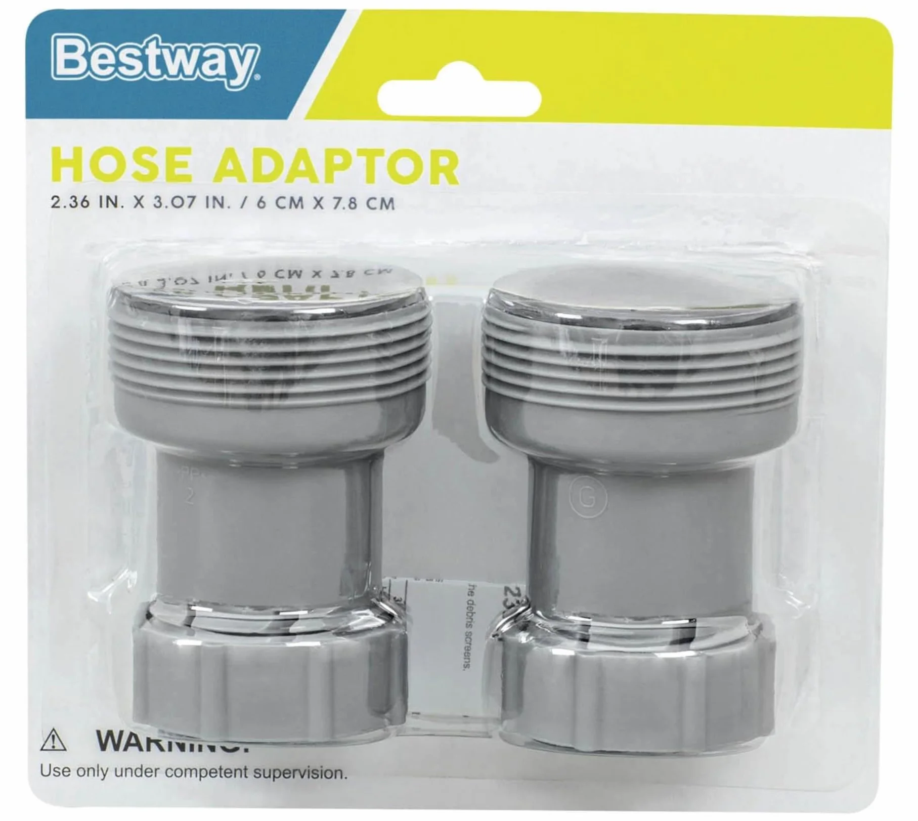 Bestway Flowclear adapter do węża 38 mm, do przyłączy 32 mm, dwupak