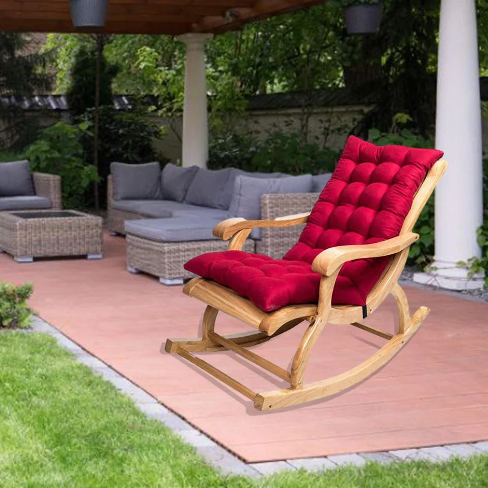 basku Garden Lounge Poduszki, Poduszki Sun Outdoor Garden Poduszka Krzesło Lounge Poduszka Poduszka Na Leżaku Z Pasami (120 * 50 * 12 cm)