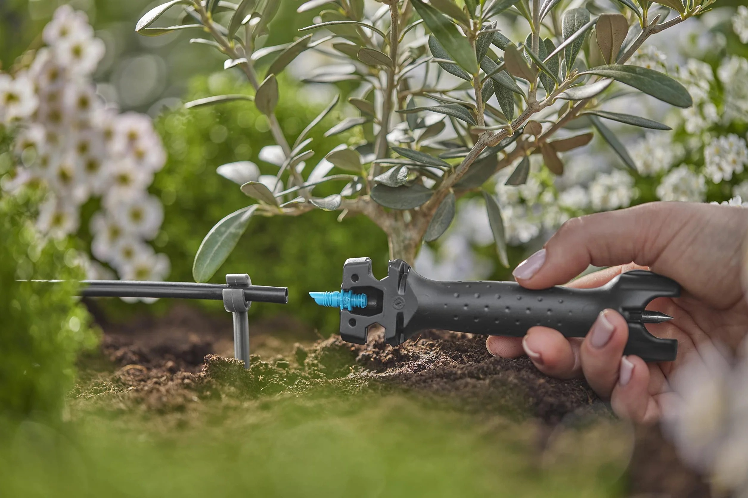 Gardena system Micro-Drip narzędzie montażowe: Akcesorium do automatycznego systemu nawadniania, narzędzie do montażu i wykrawania otworów w rurach instalacyjnych 13 mm (13313-20)