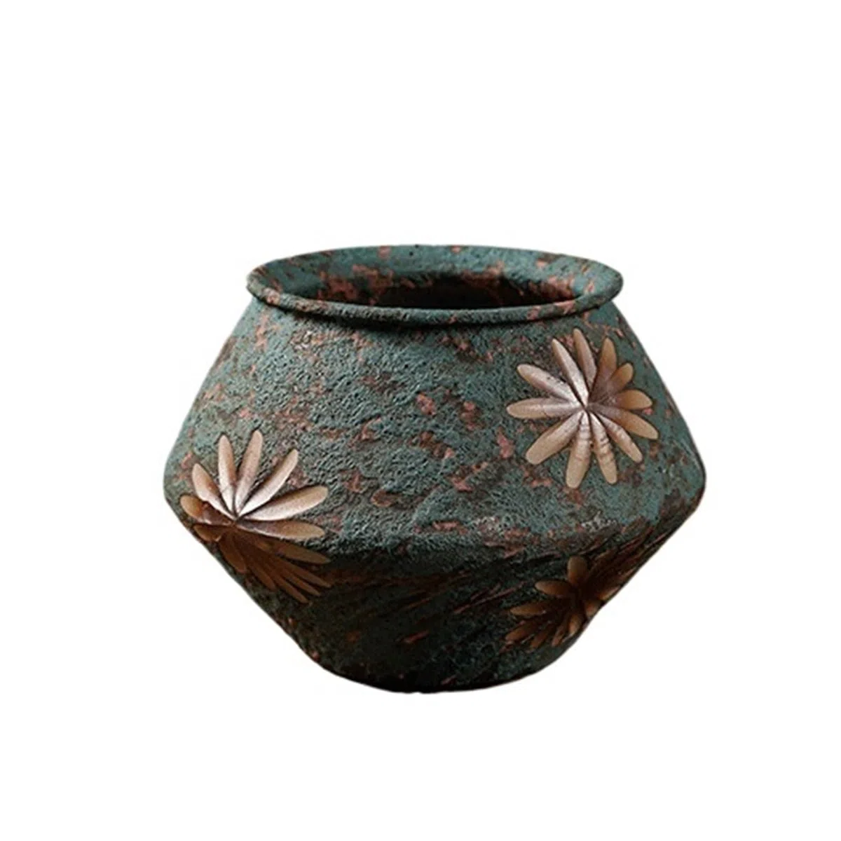 Sadzarki do kwiatów Dekoracje wazonów ze słonecznikiem Ceramiczne donice Wystrój domu w stylu vintage