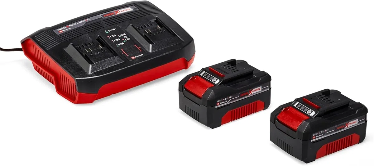 Einhell Odśnieżarka akumulatorowa GE-ST 36/40 Li E Power X-Change (litowo-jonowa, 36 V, szerokość robocza 40 cm, maks. wysokość śniegu 20 cm, w zestawie akumulator i ładowarka)