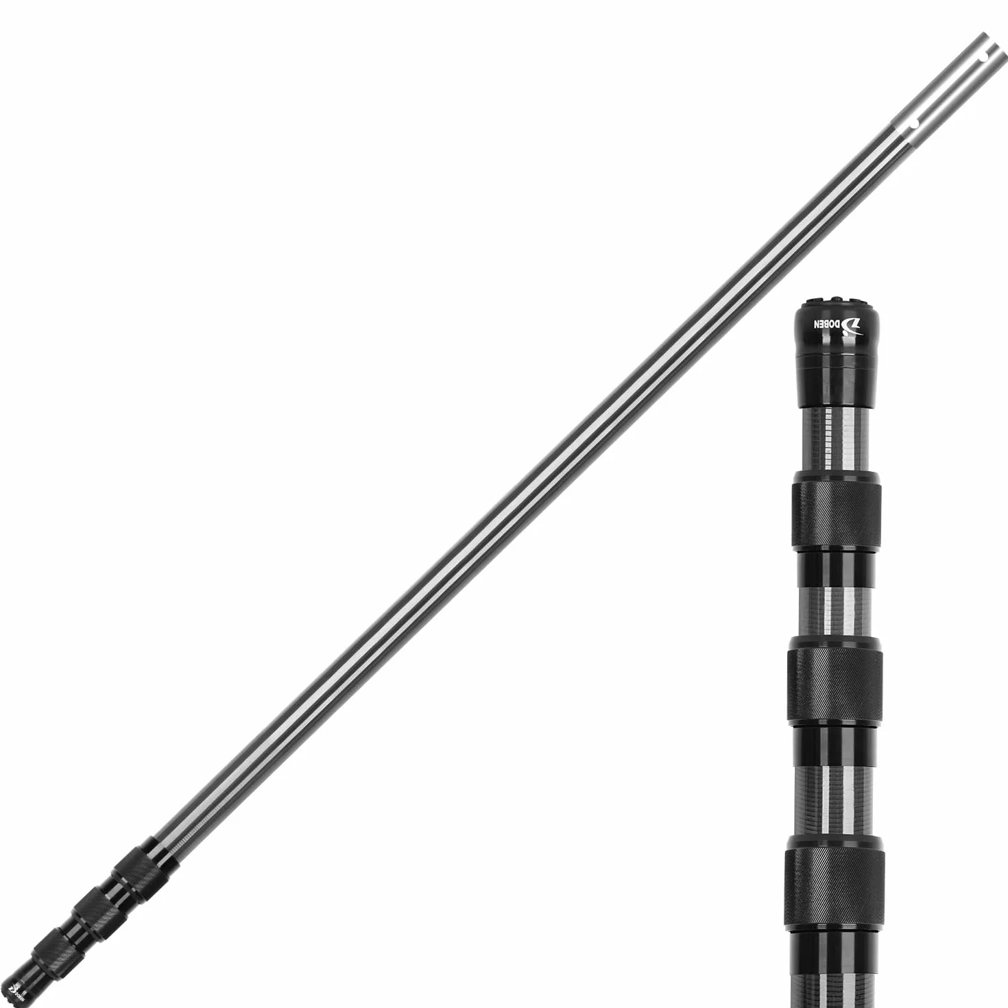 DOBEN Drążek basenowy teleskopowy z włókna węglowego 112-365 cm 30 cm