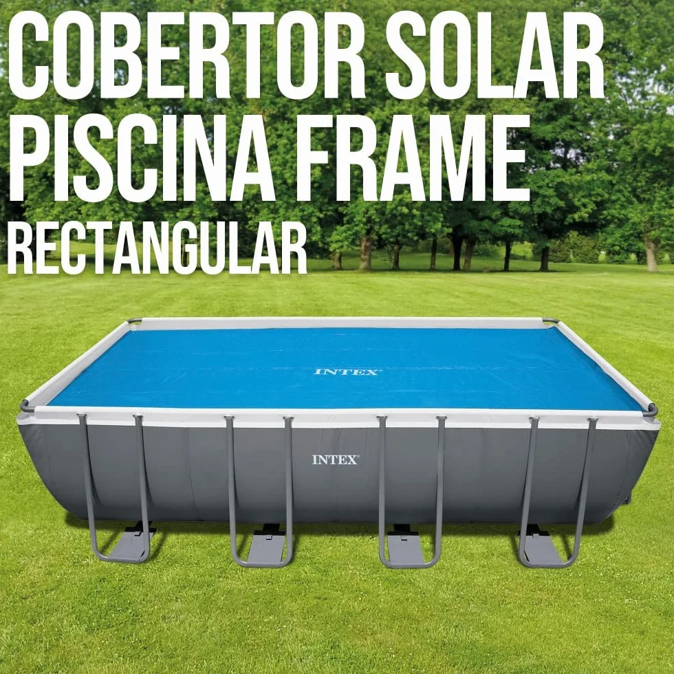 Intex Telo Termico per Piscina Rettangolare 549x274 cm Polietilene Blu 28016