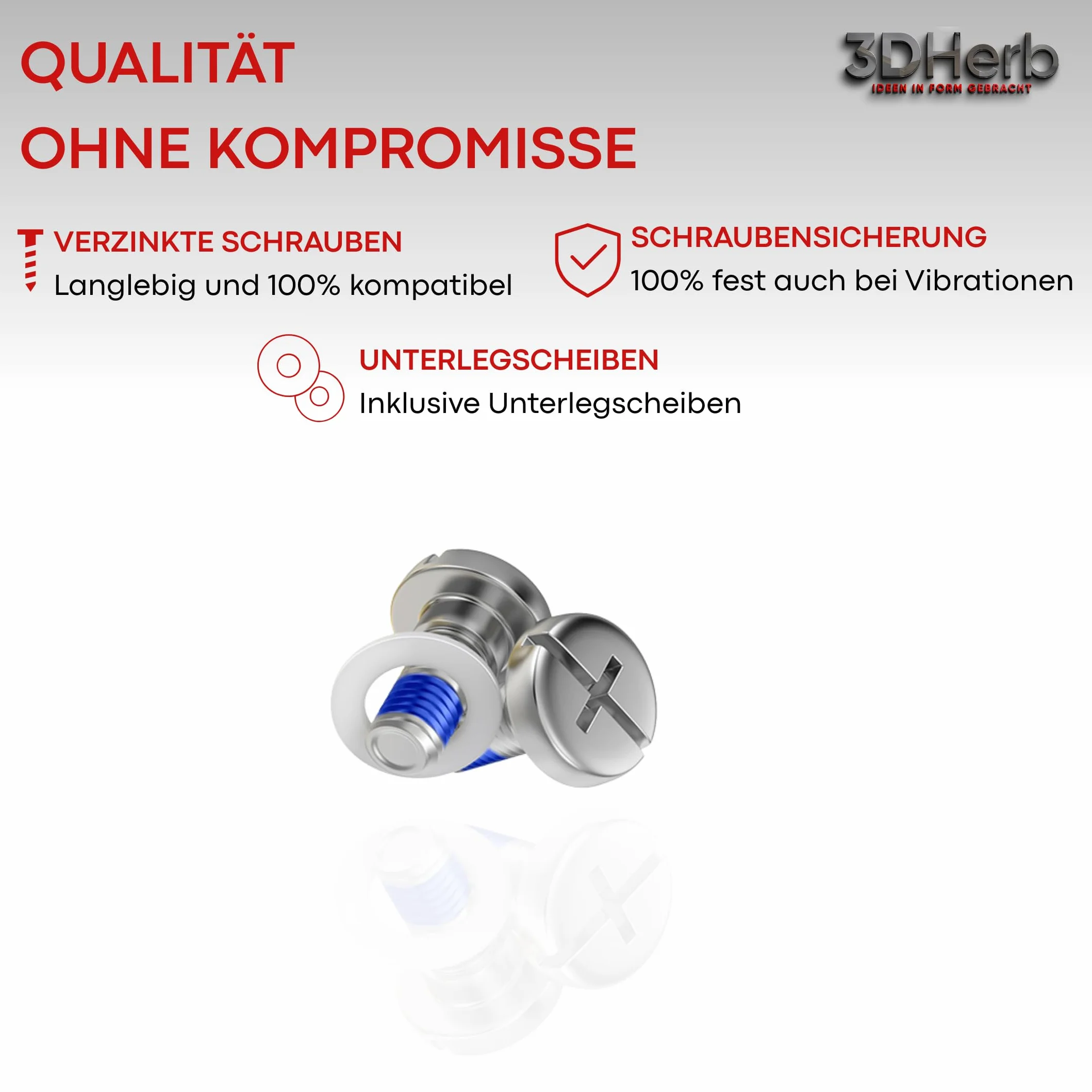 3DHerb® 36 x wysokiej jakości noży zamiennych kompatybilnych z Mammotion LUBA, LUBA 2, YUKA, LUBA Mini i YUKA Mini – grubość ostrza 0,9 mm dla długotrwałej przyjemności z koszenia – tytanowe ostrza