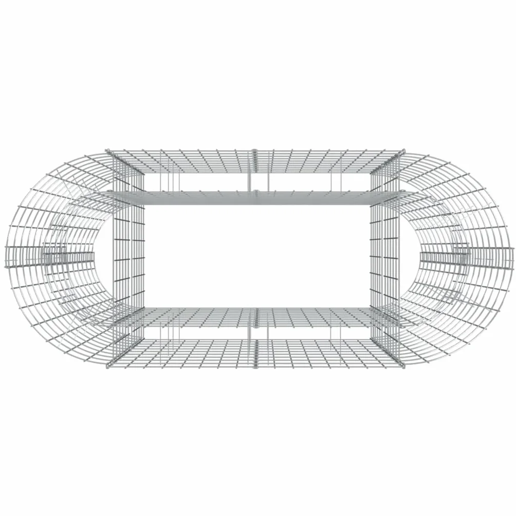 vidaXL Podwyższona donica gabionowa, galwanizowane żelazo, 120x50x100