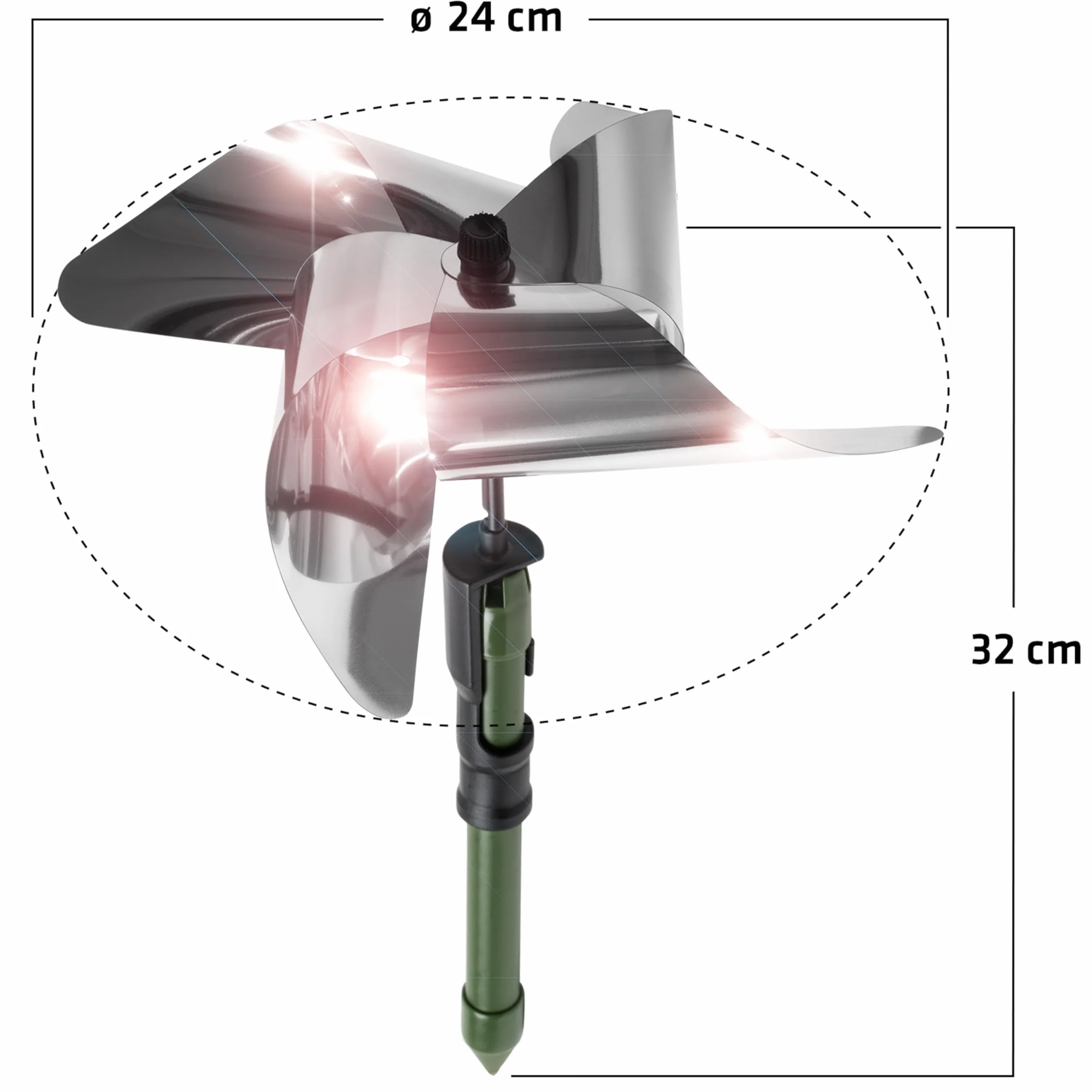 GARDIGO® Odstraszacz ptaków zestaw 3 sztuk, odblaskowy na balkon i ogród