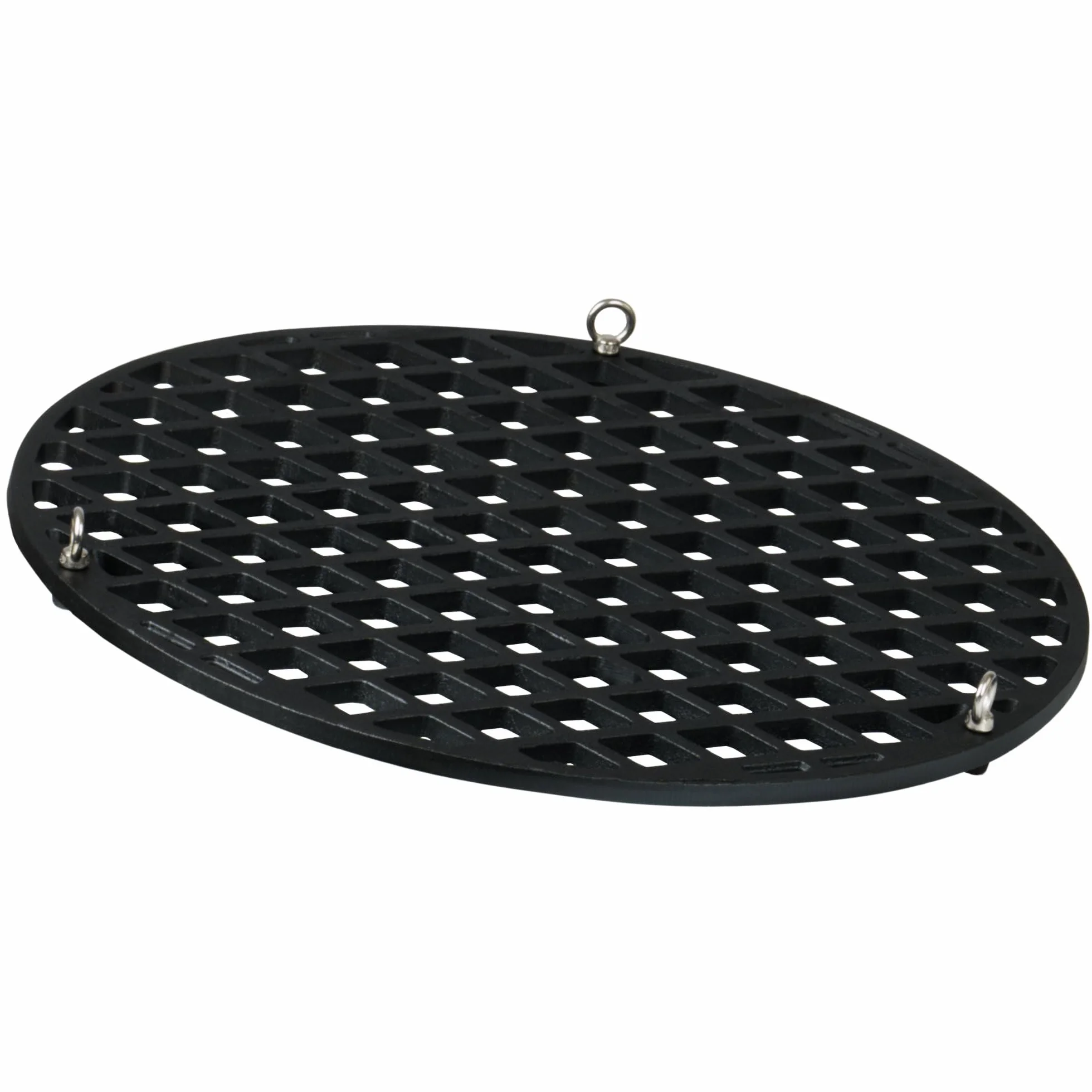 BBQ-Toro Żeliwny ruszt do grillowania, okrągły, Ø 54 cm, już wypalony, wstępnie wypalony, ruszt do użytku na zewnątrz, ruszt do grillowania z zawieszeniem linowym, wiszący ruszt do grilla obrotowego