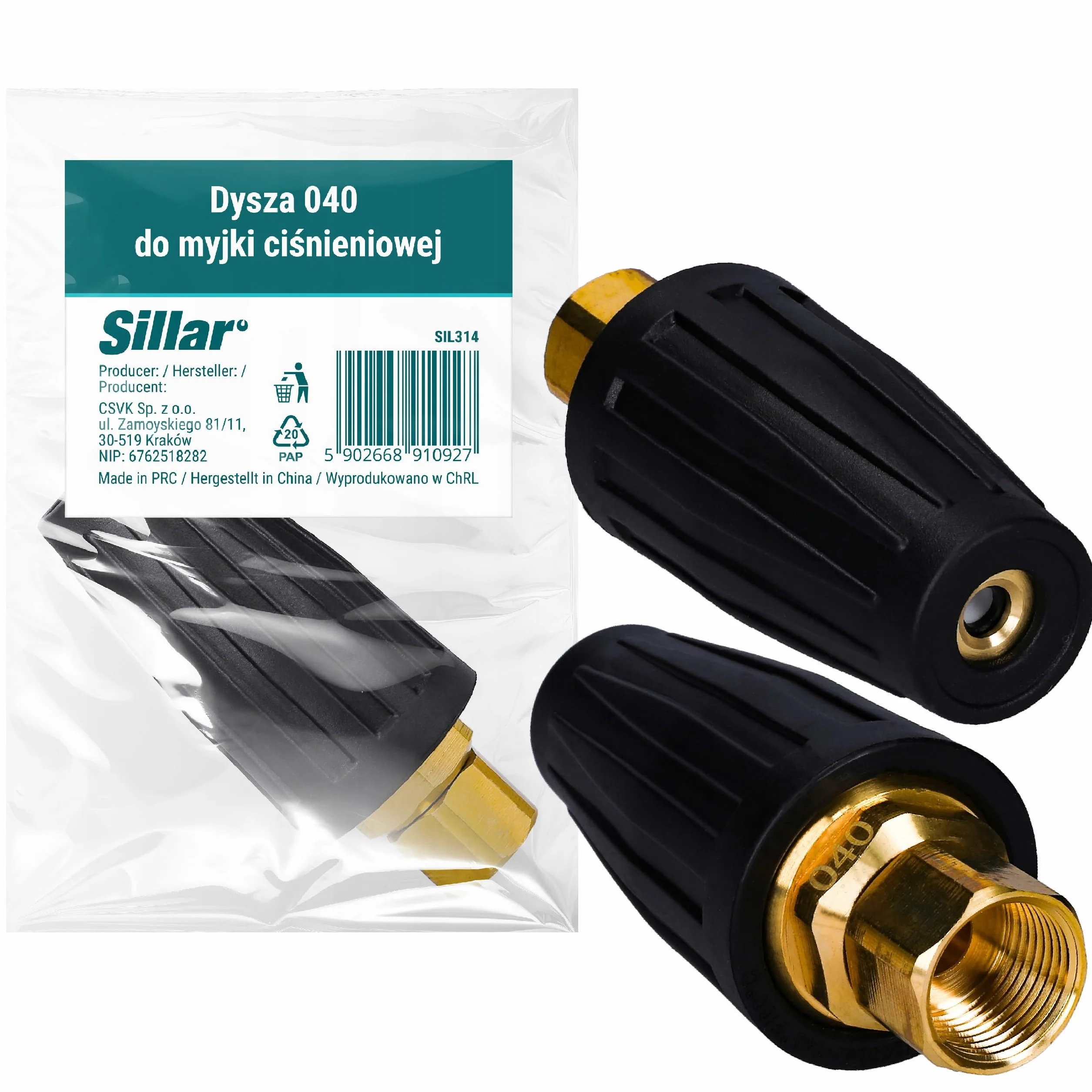 Wessper Dysza Obrotowa Lanca do Myjek Turbodysza Dysza Rotacyjna Gwint M18F do Myjki Ciśnieniowej Karcher K HD HDS