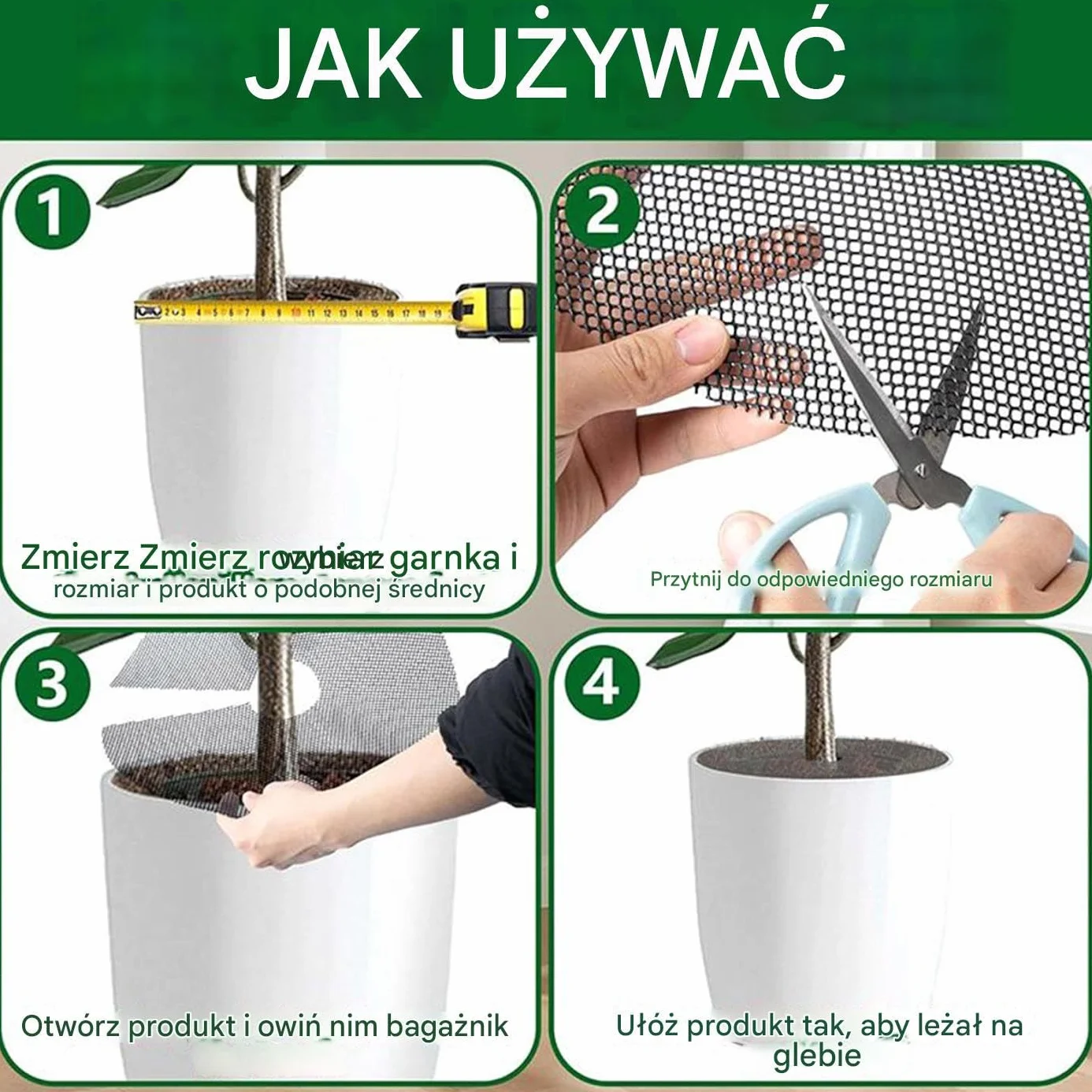 Cuttable Mesh Plant Protector Barrier Screens for Garden, Bonsai, Indoor & Outdoor Potted Flowers