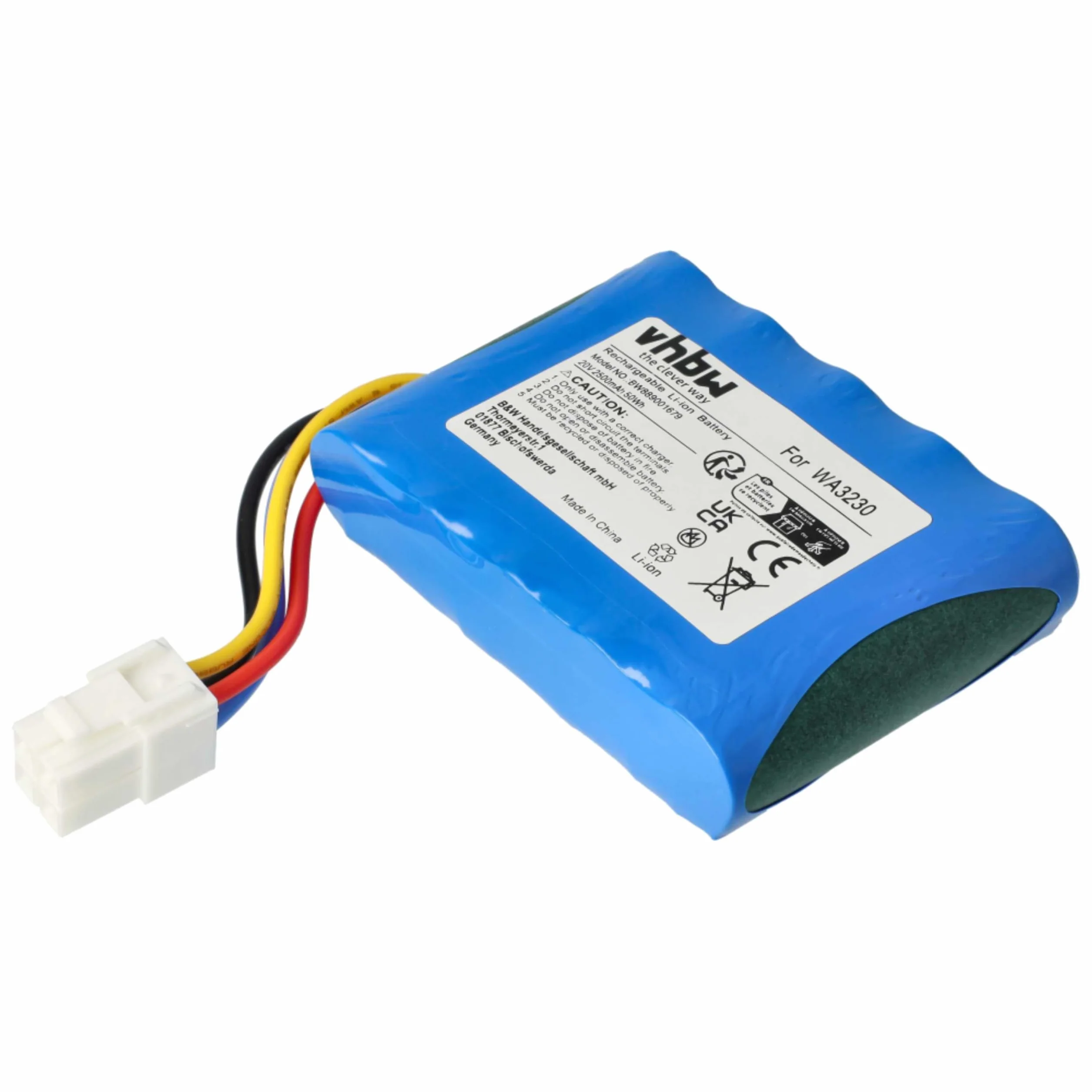 vhbw Akumulator zamienny do Worx Landroid 50032492 50032774 WA3230 WA3231 2500 mAh 20 V litowo-jonowy