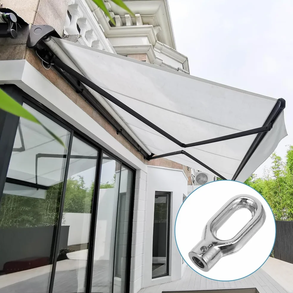 DOITOOL Sztuka Aluminiowego Haka Do Markiz Ręczny Mechanizm Rozkładania Wytrzymała Konstrukcja Do Zastosowań Zewnętrznych Idealny Osłon Przeciwsłonecznych Elegancki Design Ogrodu